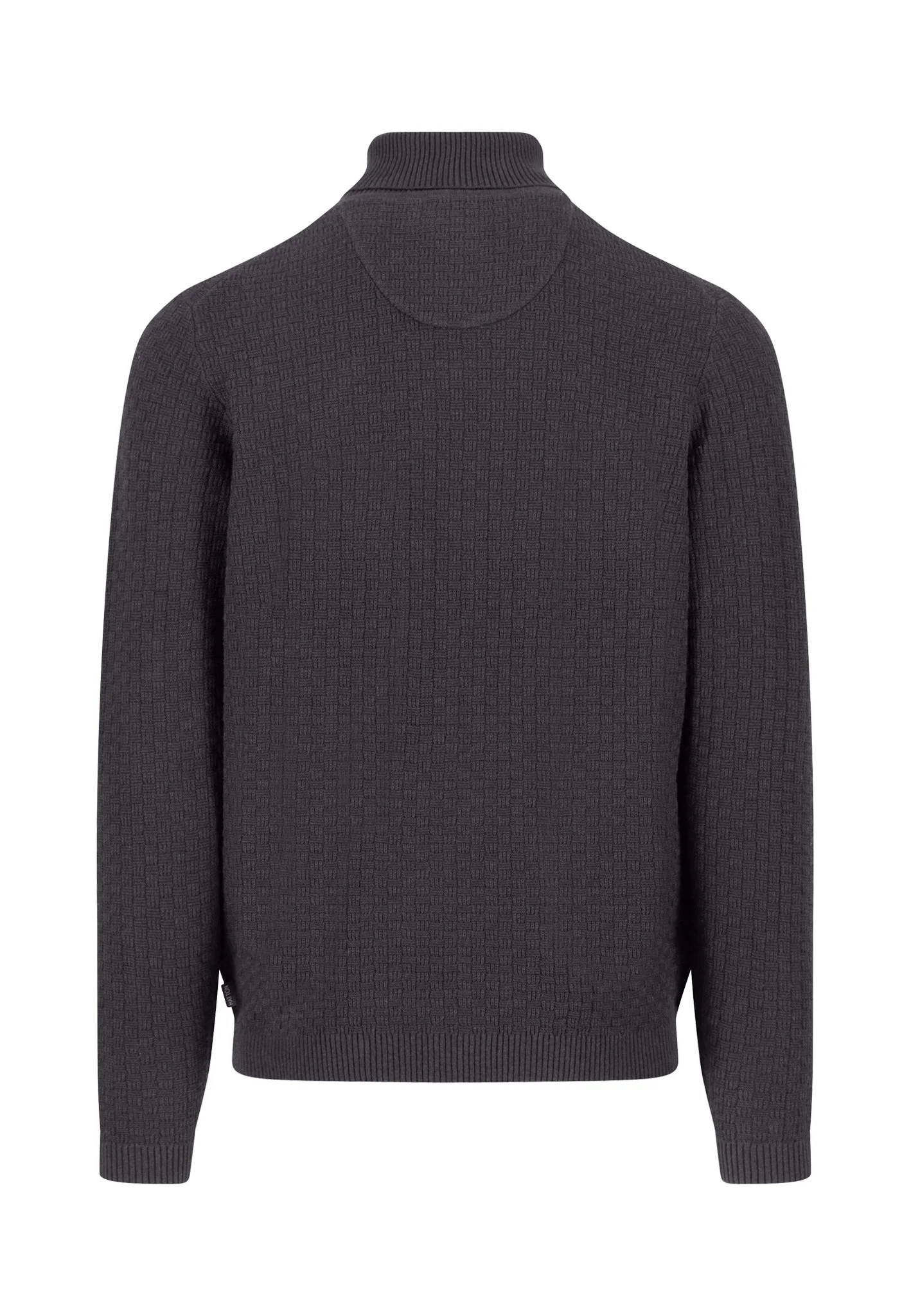 Pullover aus Baumwolle mit Strukturstrick und Rollkragen - Image 4