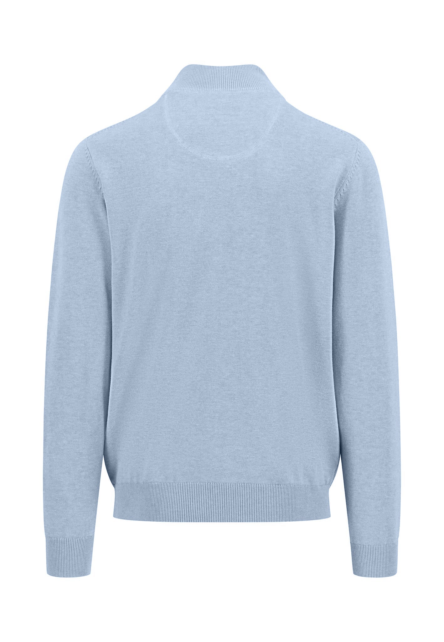 Pullover aus Baumwolle mit Troyer-Kragen - Image 6