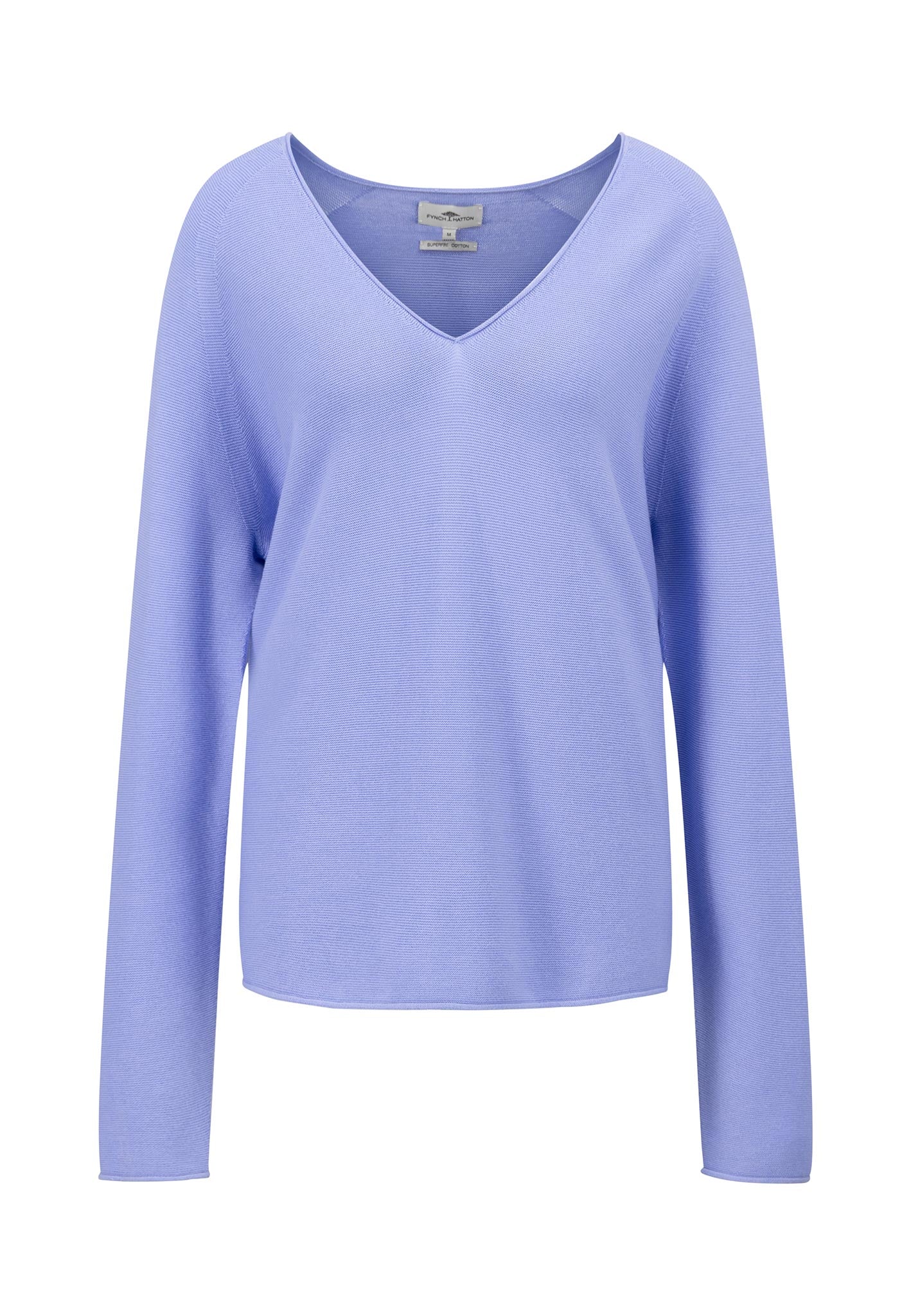 Pullover aus Baumwolle mit V-Ausschnitt