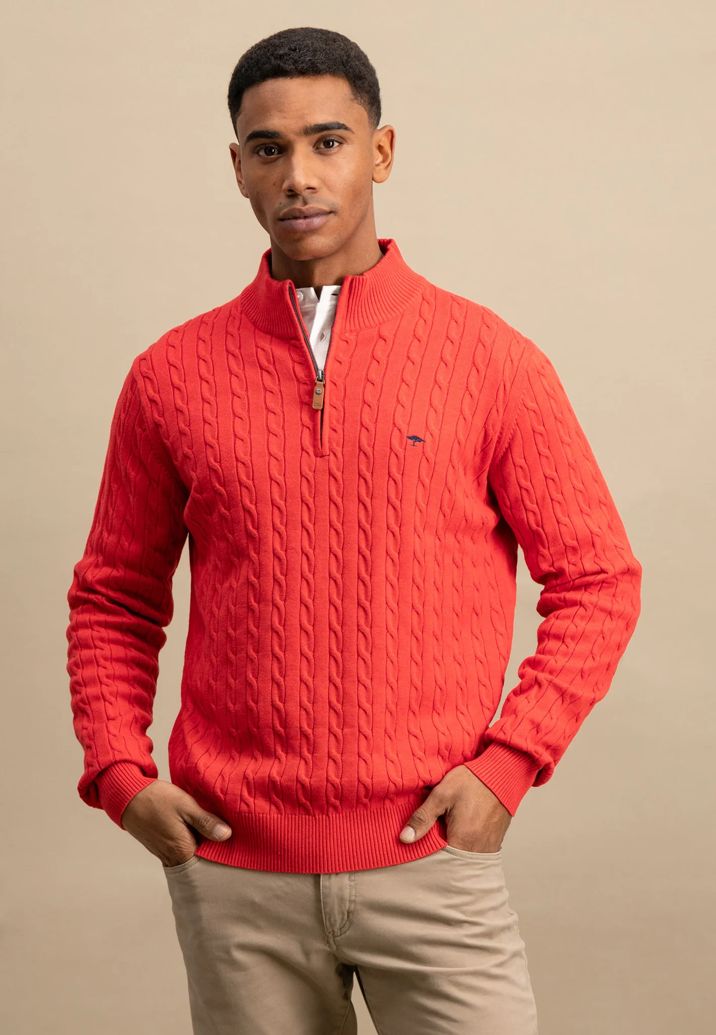 Pullover aus Baumwolle mit Zopfstrickmuster - Image 13