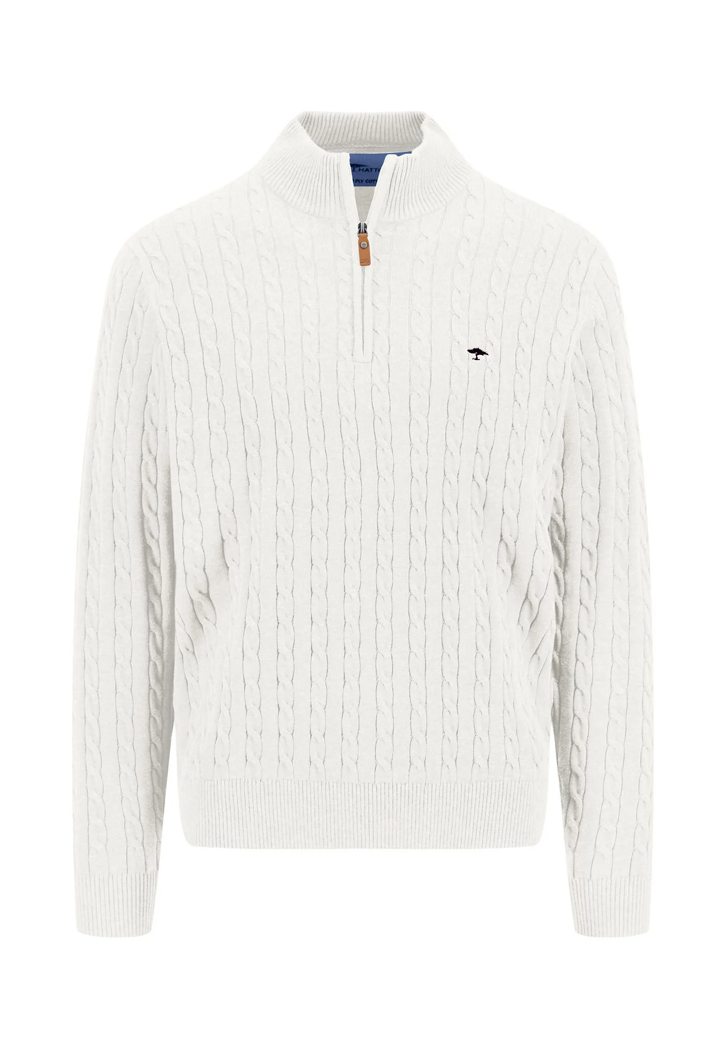 Pullover aus Baumwolle mit Zopfstrickmuster - Image 5