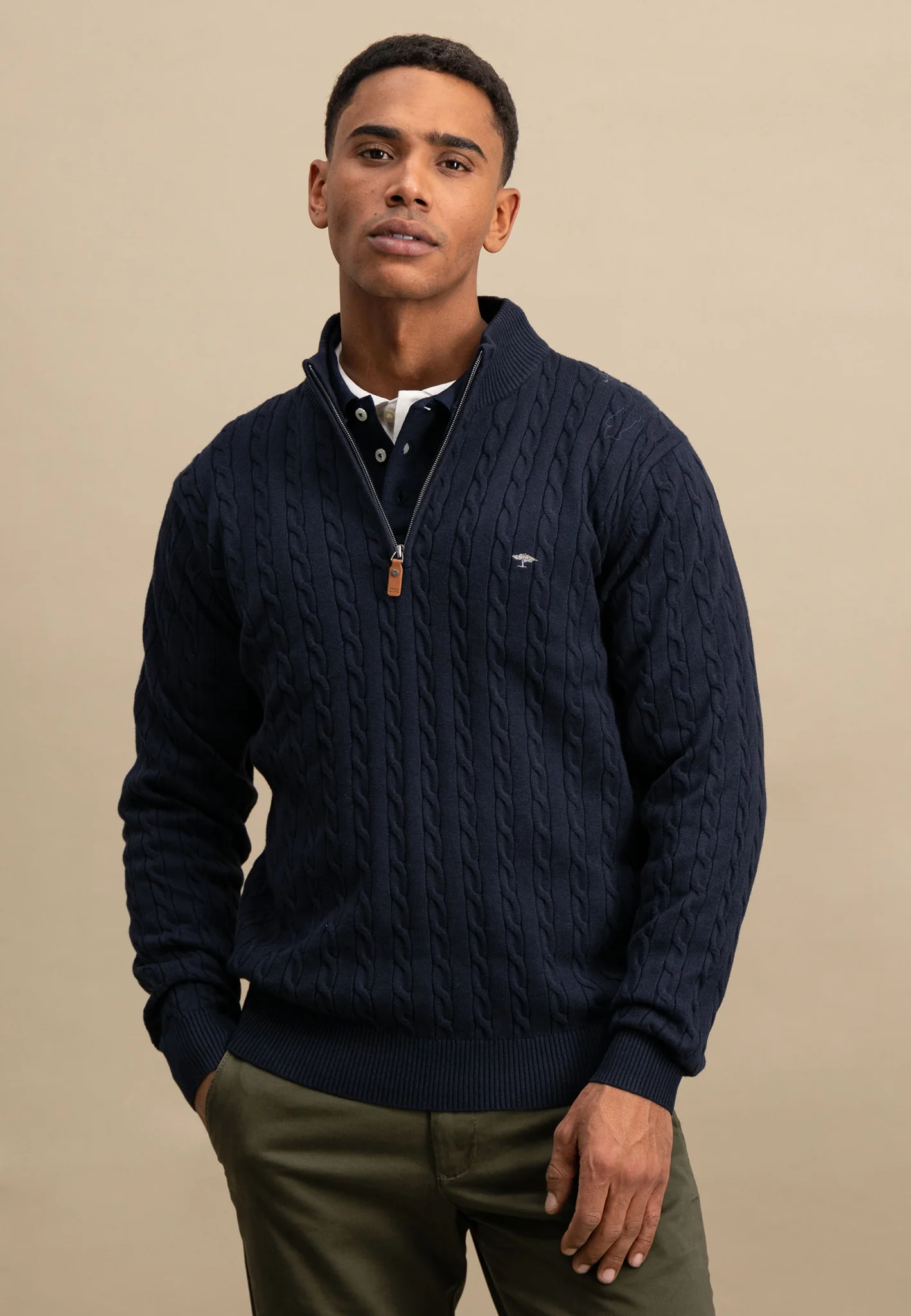 Pullover aus Baumwolle mit Zopfstrickmuster - Image 7