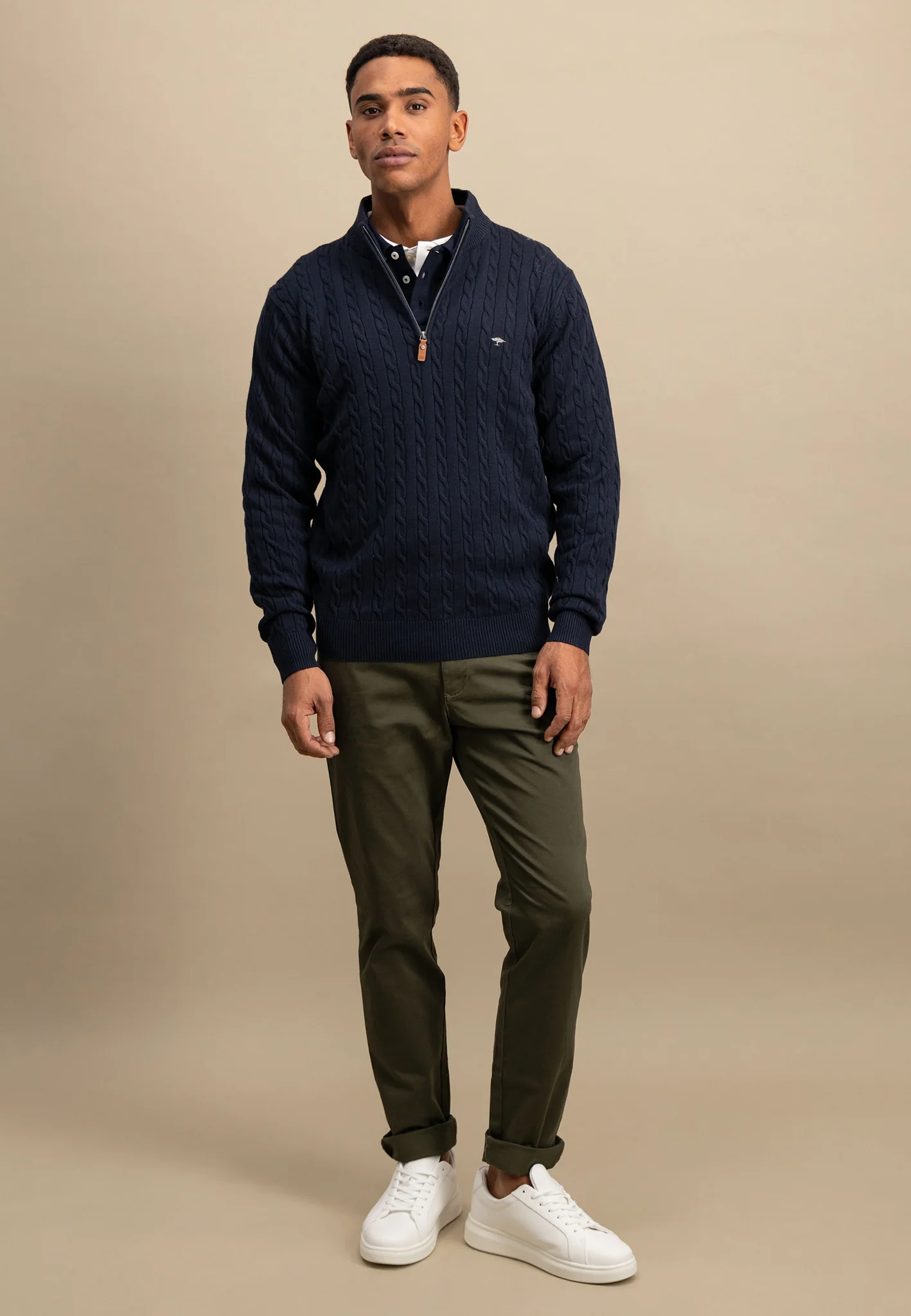 Pullover aus Baumwolle mit Zopfstrickmuster - Image 8