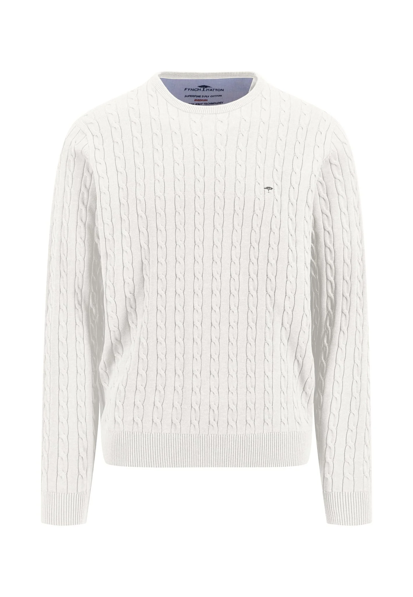 Pullover aus Baumwolle mit Zopfstrickmuster - Image 5