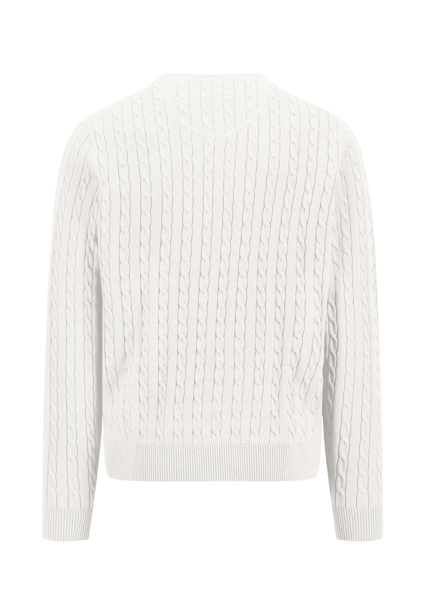 Pullover aus Baumwolle mit Zopfstrickmuster - Image 6