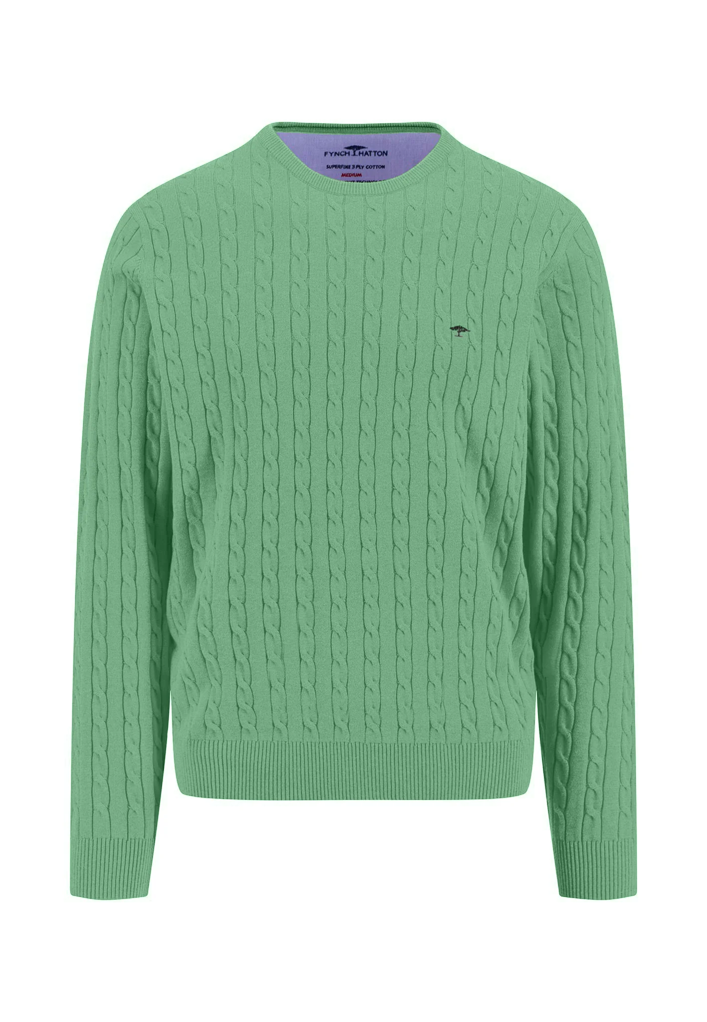 Pullover aus Baumwolle mit Zopfstrickmuster - Image 7