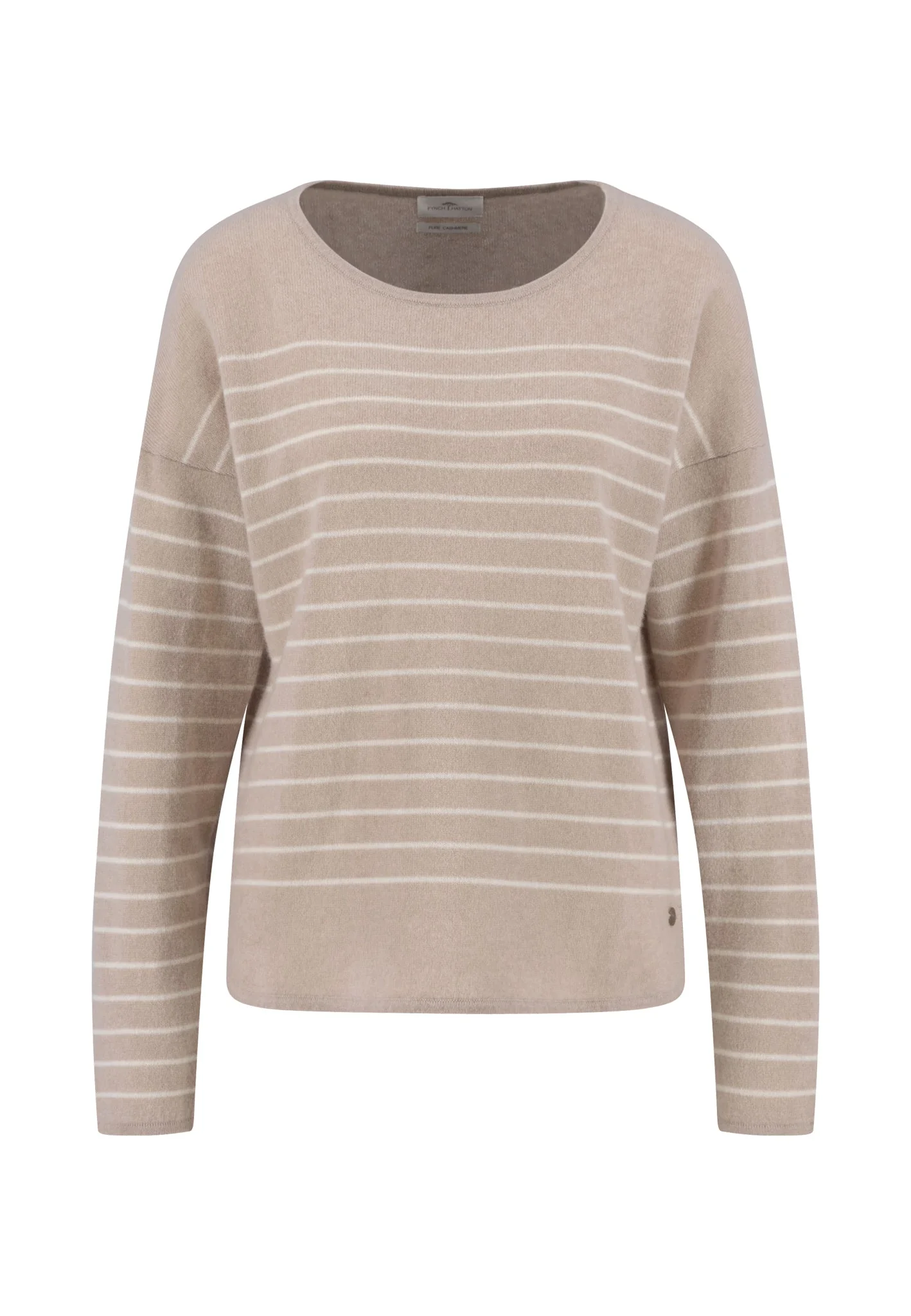 Pullover aus Kaschmir mit Streifenmuster und Rundhalsausschnitt - Image 5