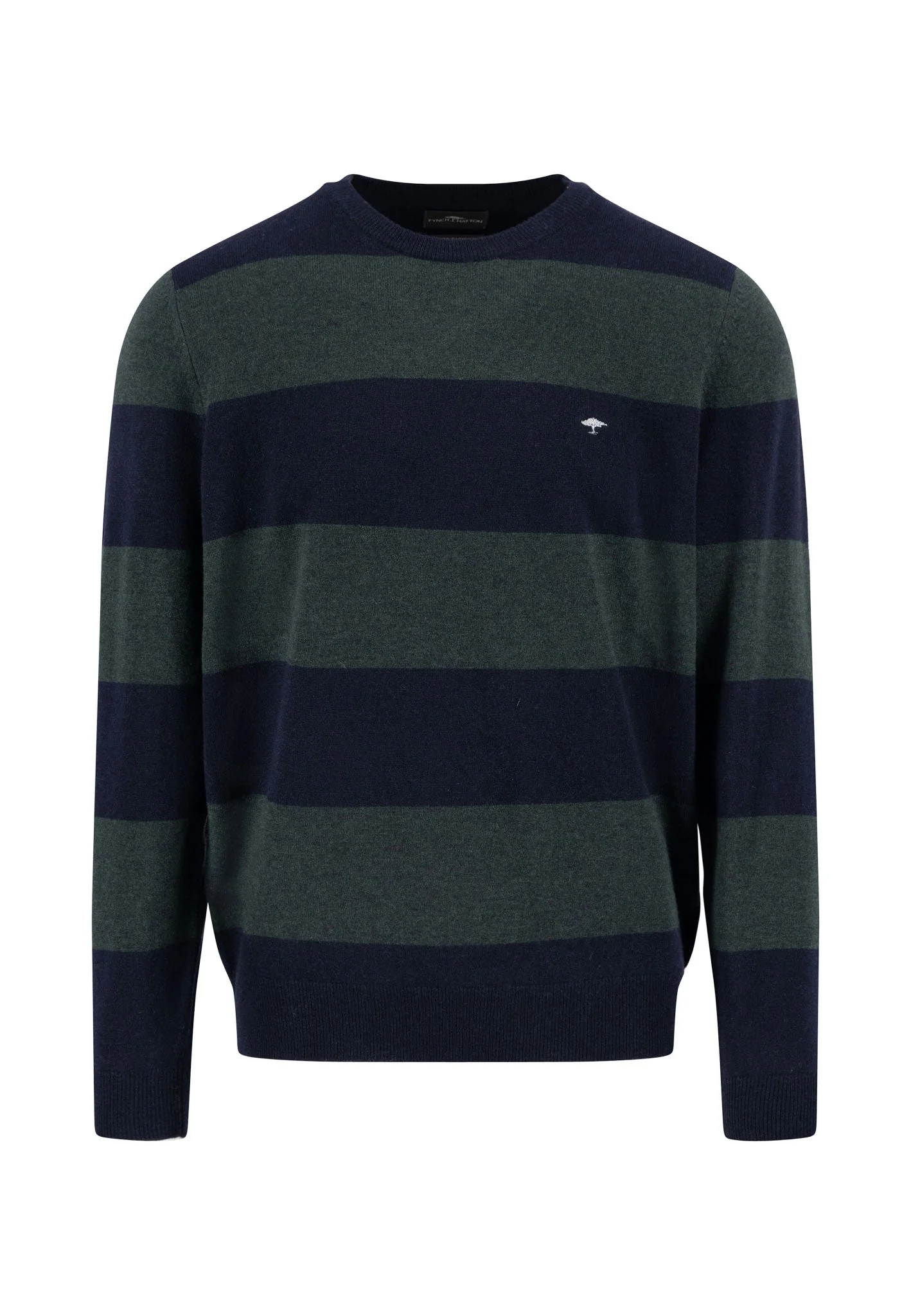 Pullover aus Merino-Kaschmir mit Blockstreifenmuster