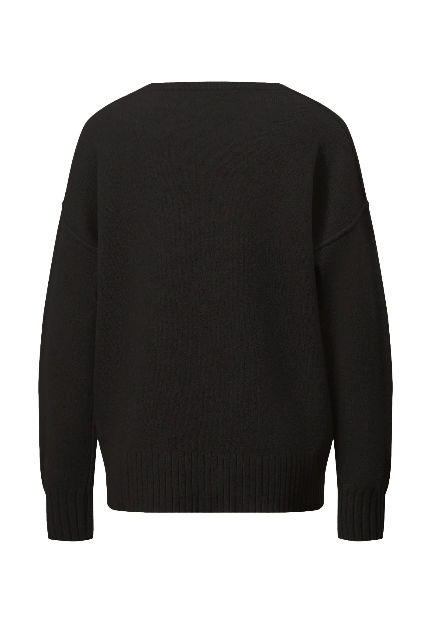 Pullover aus reiner Wolle mit Rundhalsausschnitt und Rippdetails - Image 8