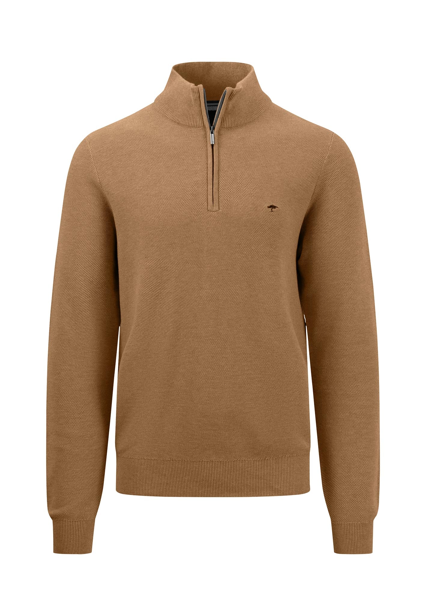 Pullover aus Struktur-Strick mit Troyer-Kragen - Image 11