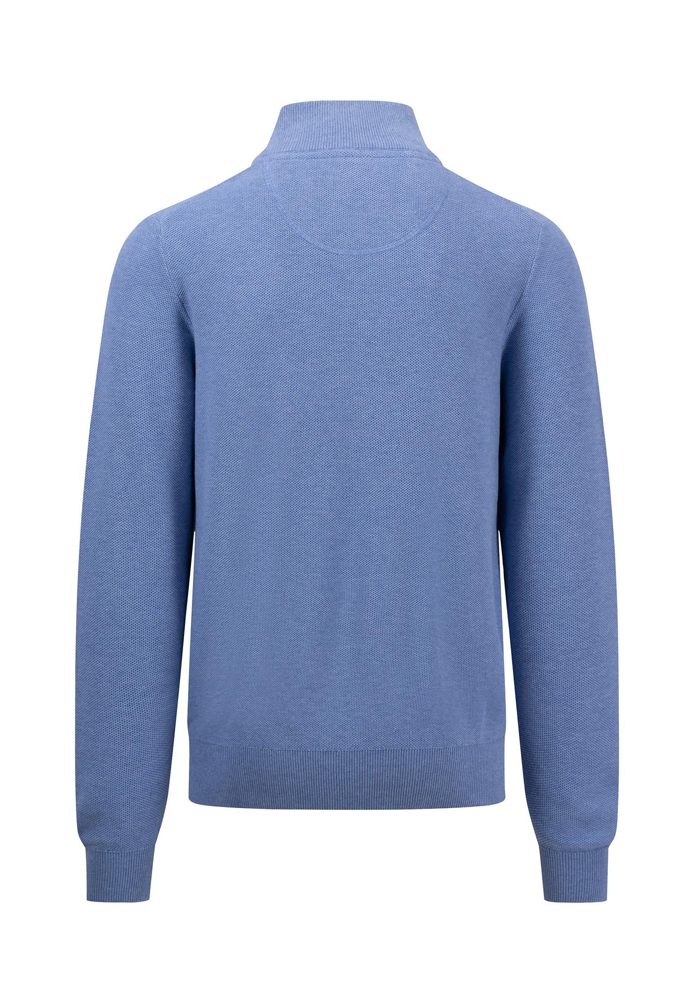 Pullover aus Struktur-Strick mit Troyer-Kragen - Image 8