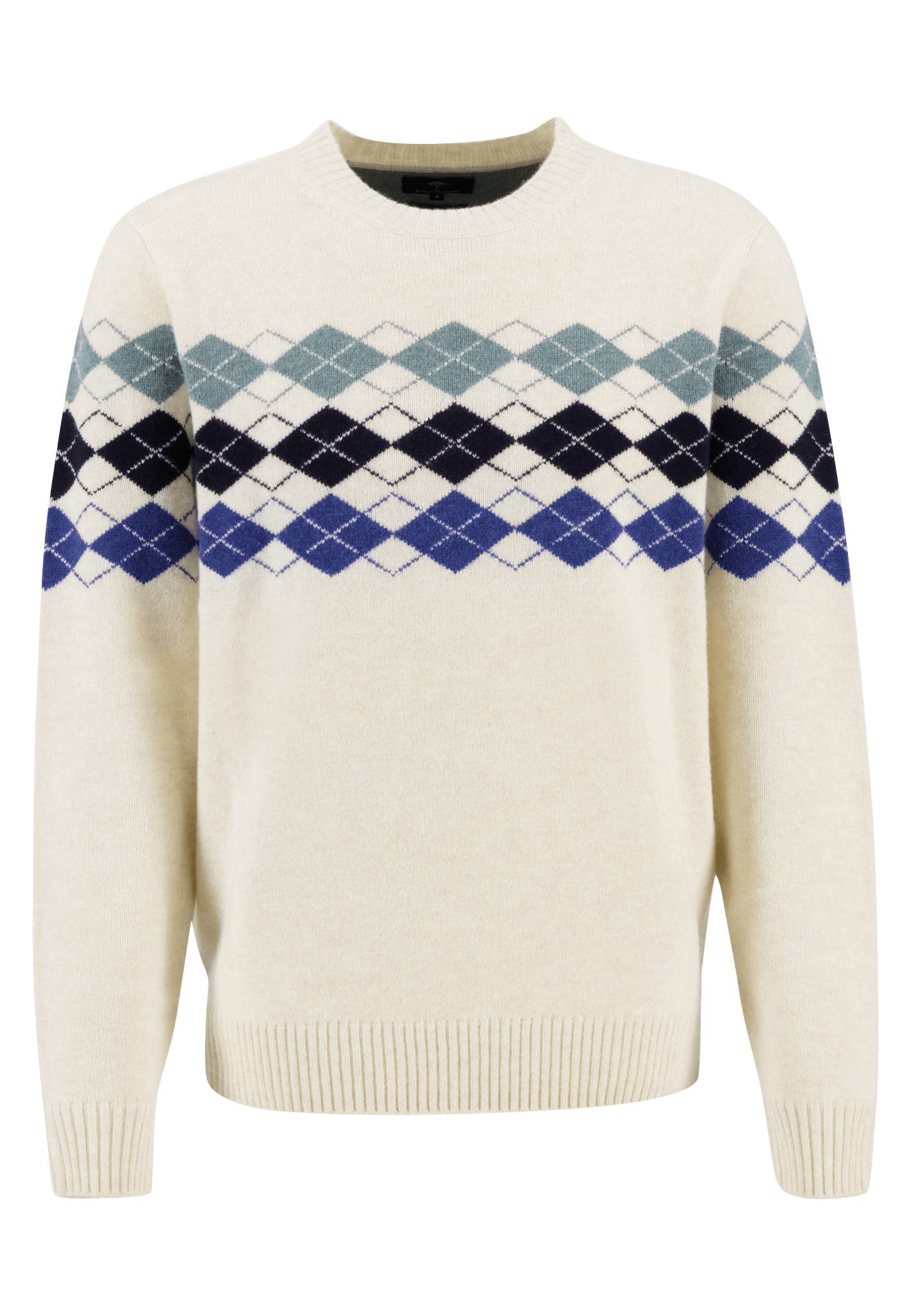 Pullover aus Woll-Kaschmir-Mix mit Argyle-Muster