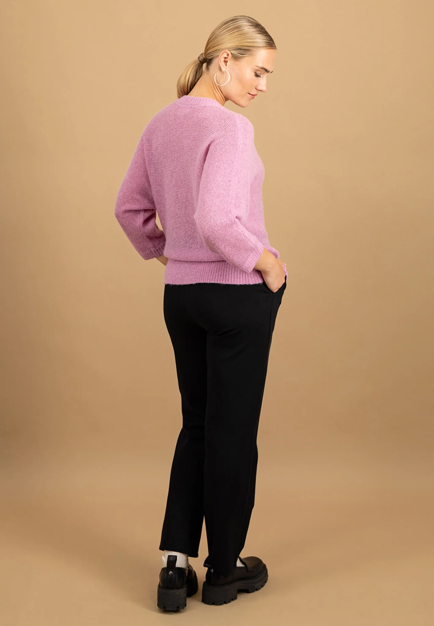 Pullover aus Wollmix mit Rundhalsausschnitt und 3/4-Ärmeln - Image 21