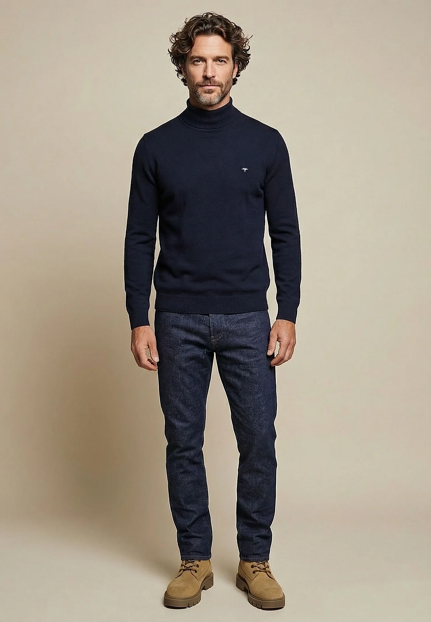 Rollkragen-Pullover aus feiner Baumwolle - Image 2