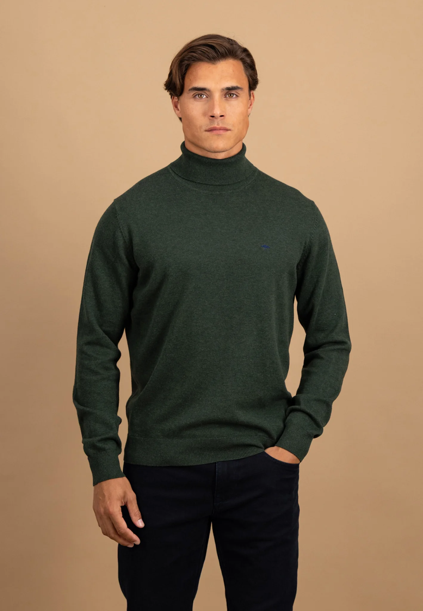 Rollkragenpullover aus Baumwolle mit Rippbündchen - Image 11