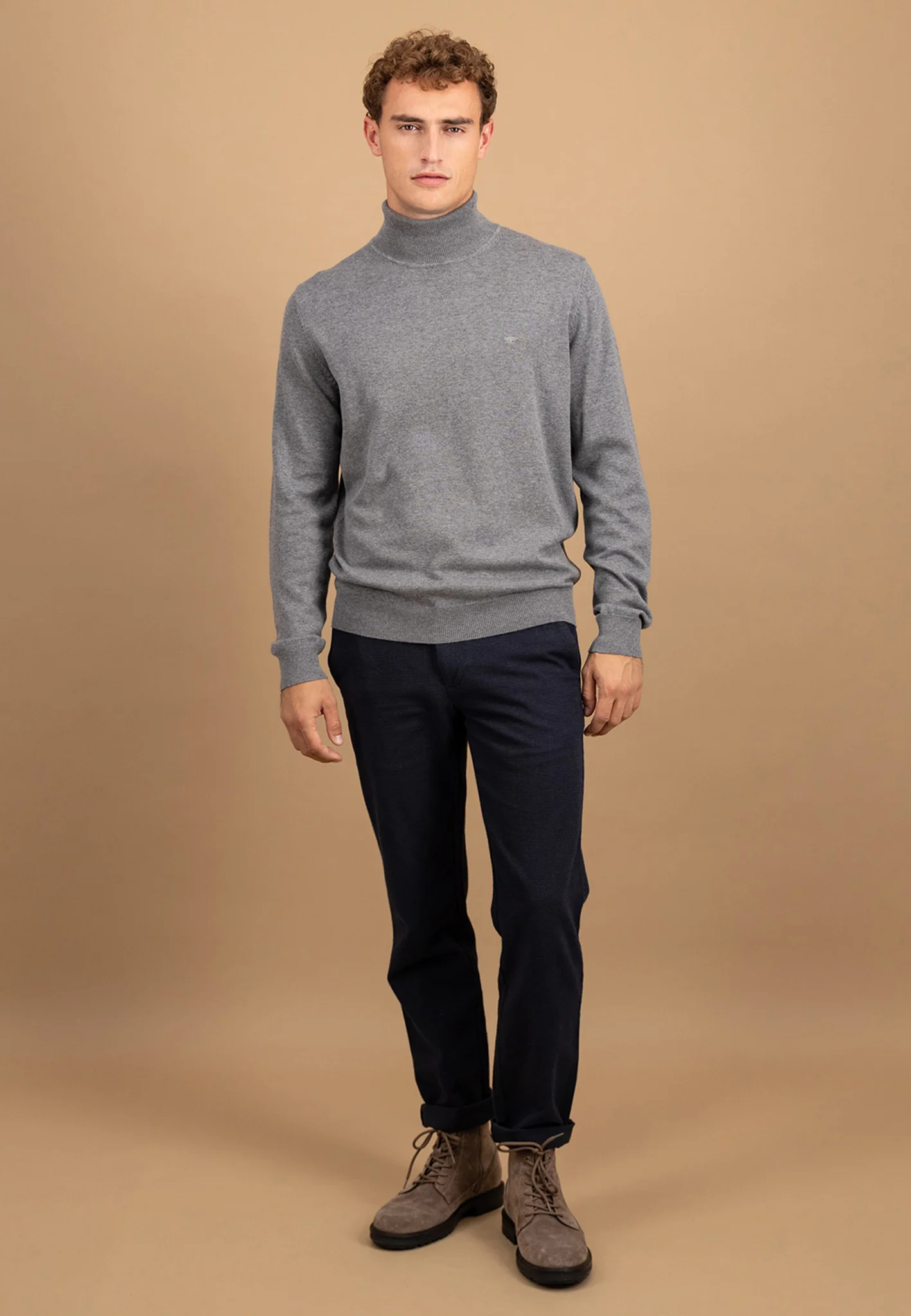 Rollkragenpullover aus Baumwolle mit Rippbündchen - Image 2