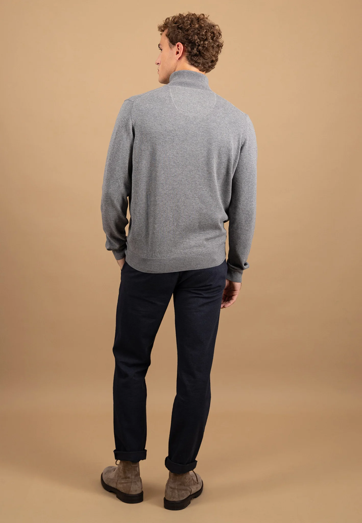 Rollkragenpullover aus Baumwolle mit Rippbündchen - Image 3