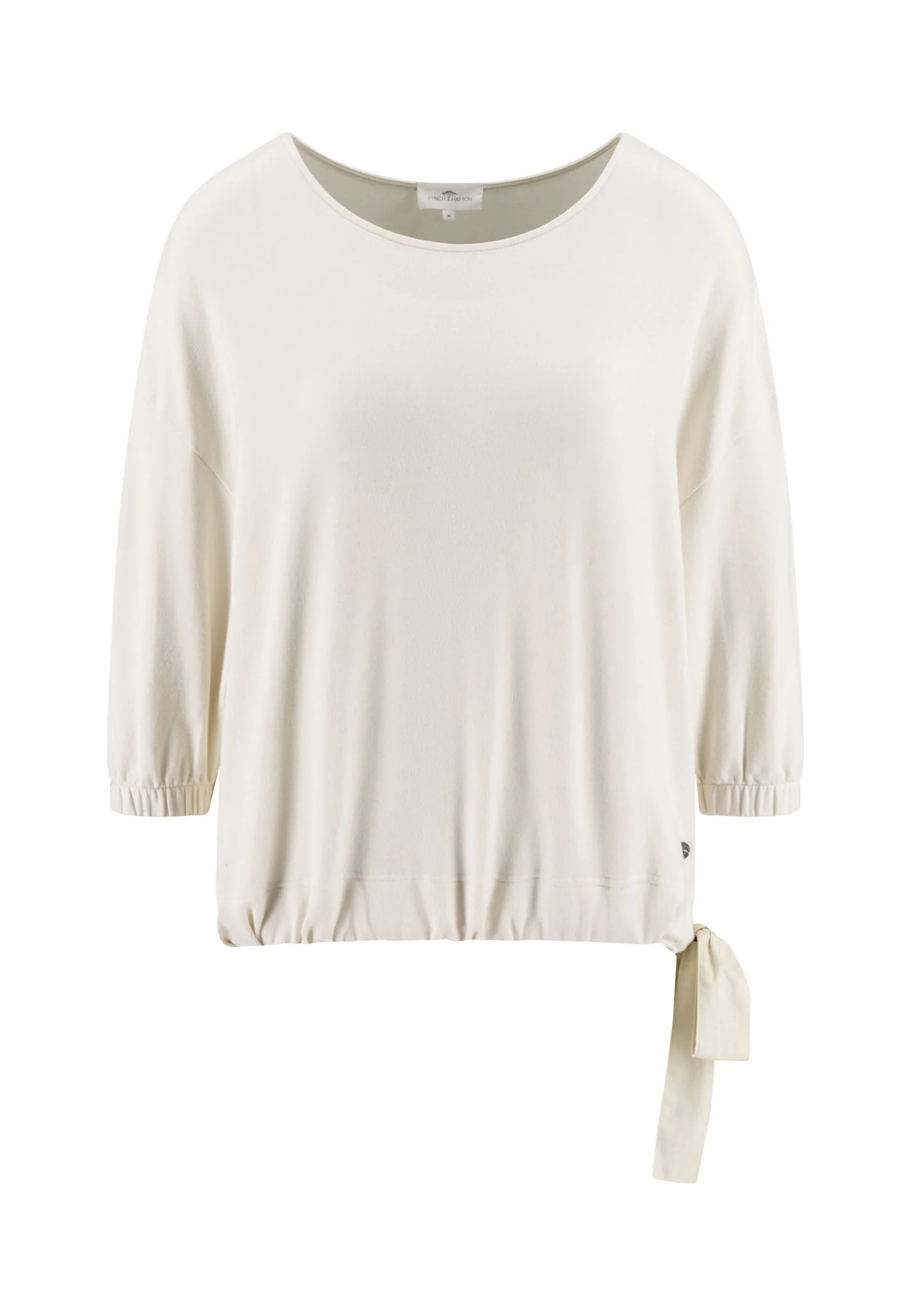 Shirt aus Viskosemix mit Bindedetail am Saum - Image 4