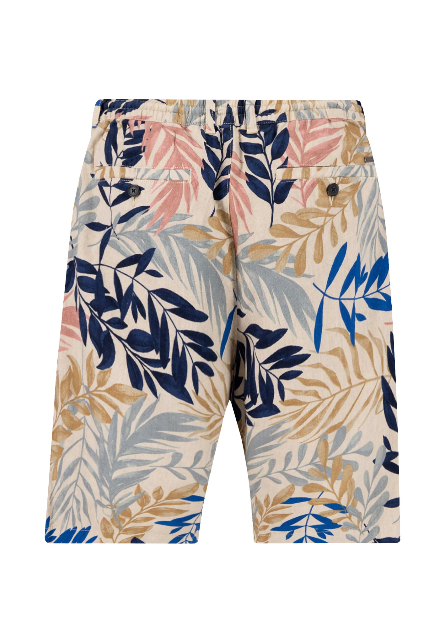 Shorts aus Baumwoll-Leinen-Mix mit Allover-Print - Image 2
