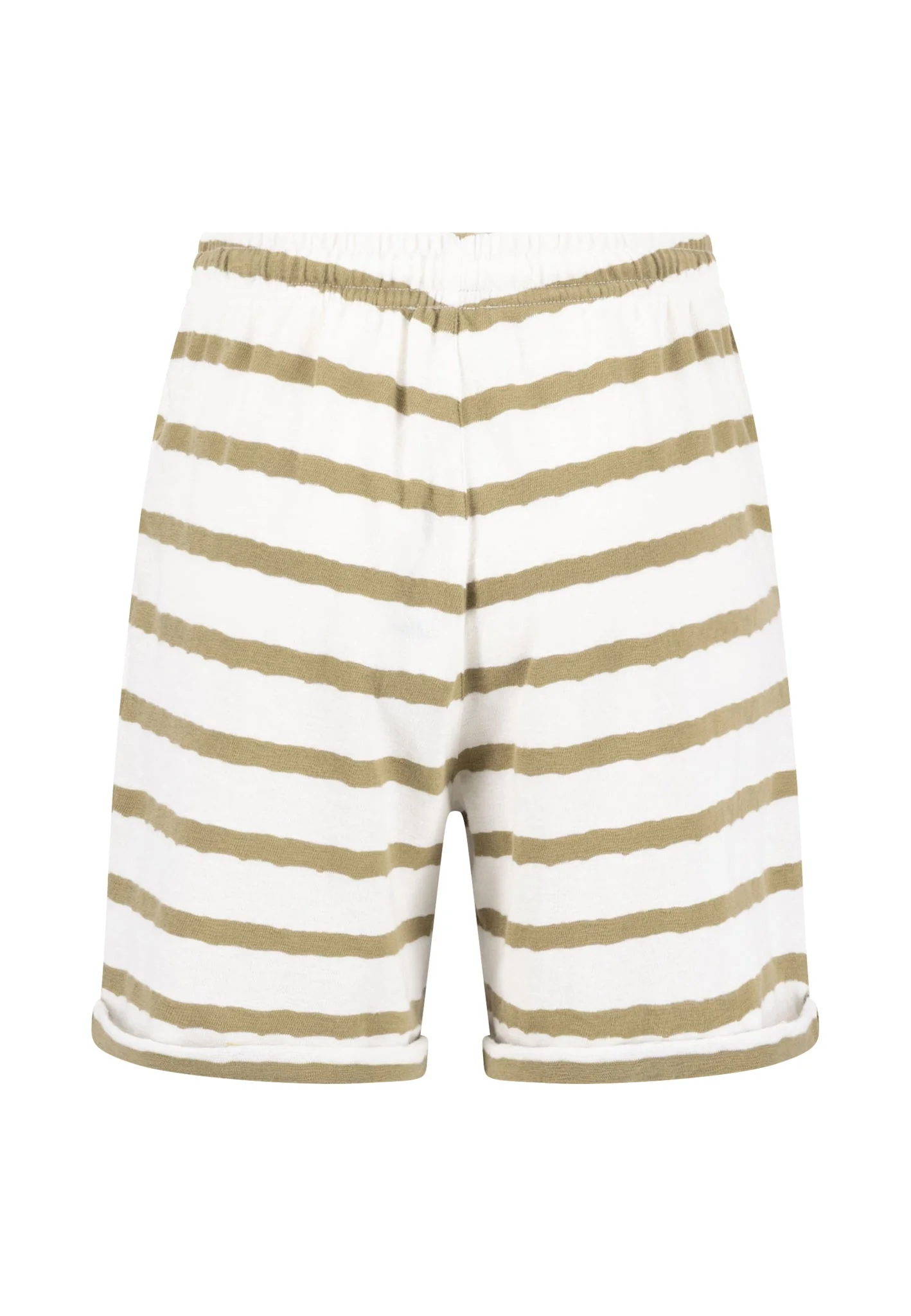 Shorts aus Baumwolle in Frottee-Optik mit Streifenmuster - Image 10