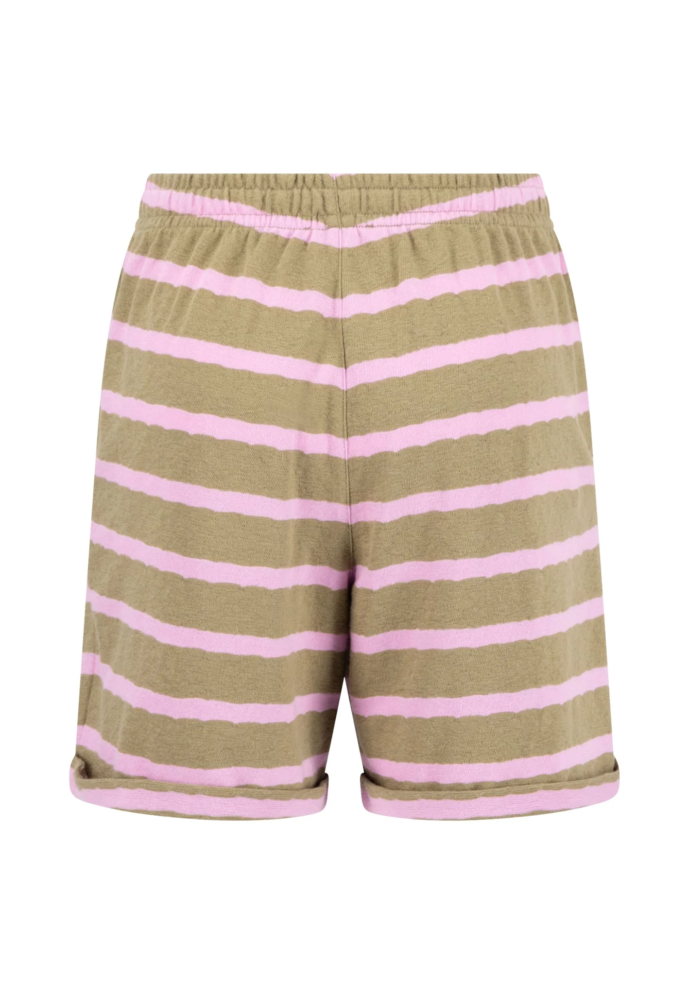 Shorts aus Baumwolle in Frottee-Optik mit Streifenmuster - Image 5
