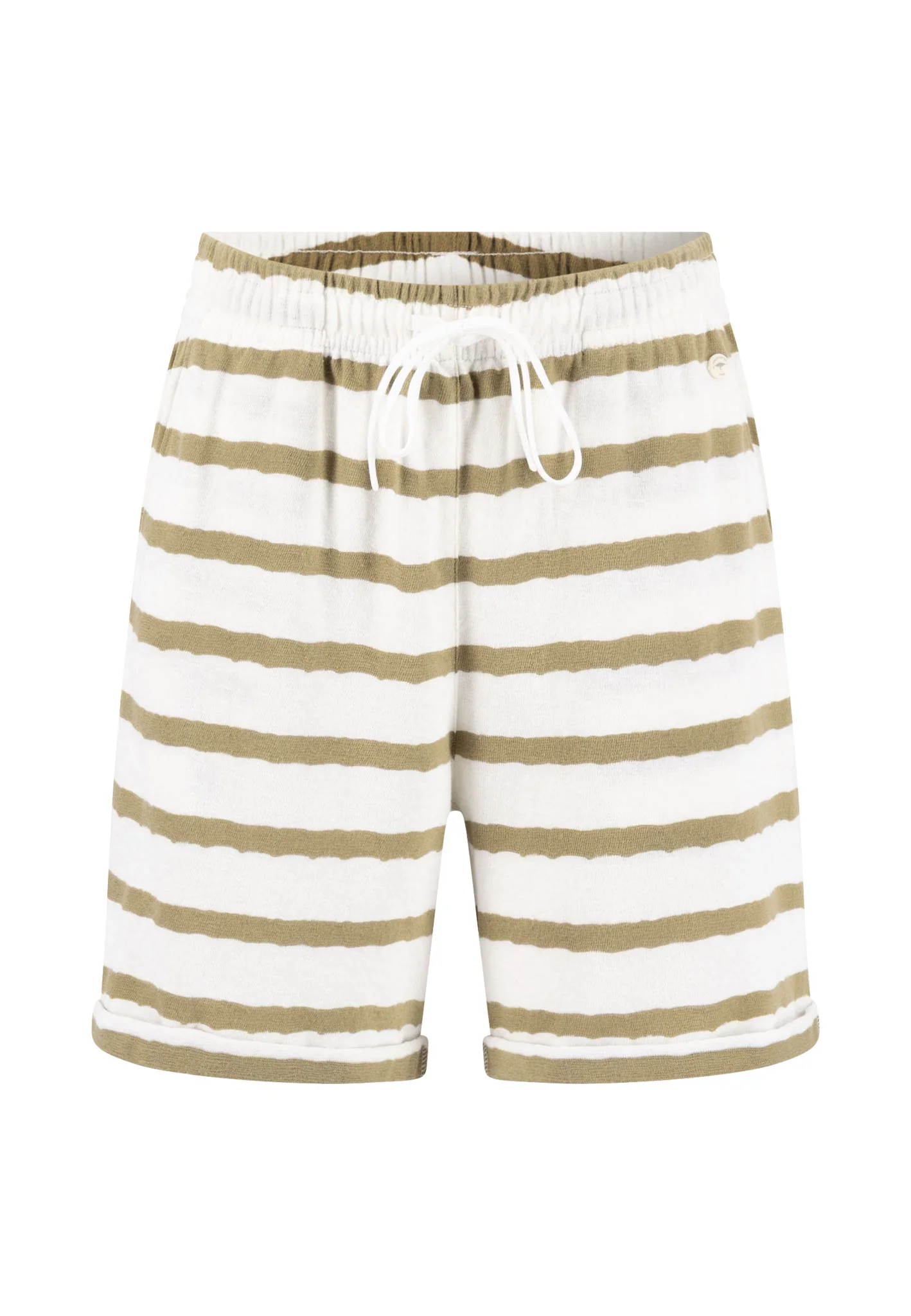 Shorts aus Baumwolle in Frottee-Optik mit Streifenmuster - Image 9