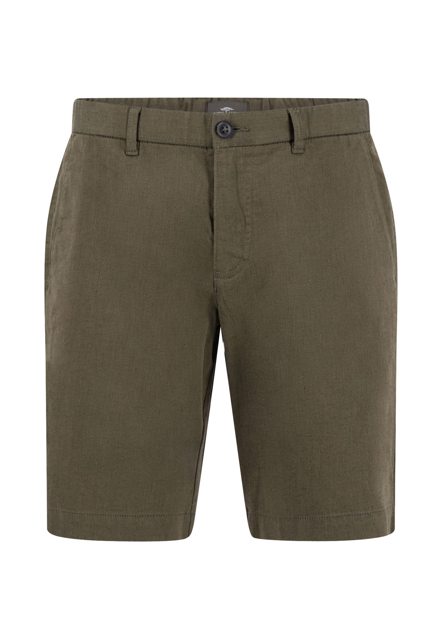 Shorts aus Baumwollmix mit Leinenanteil