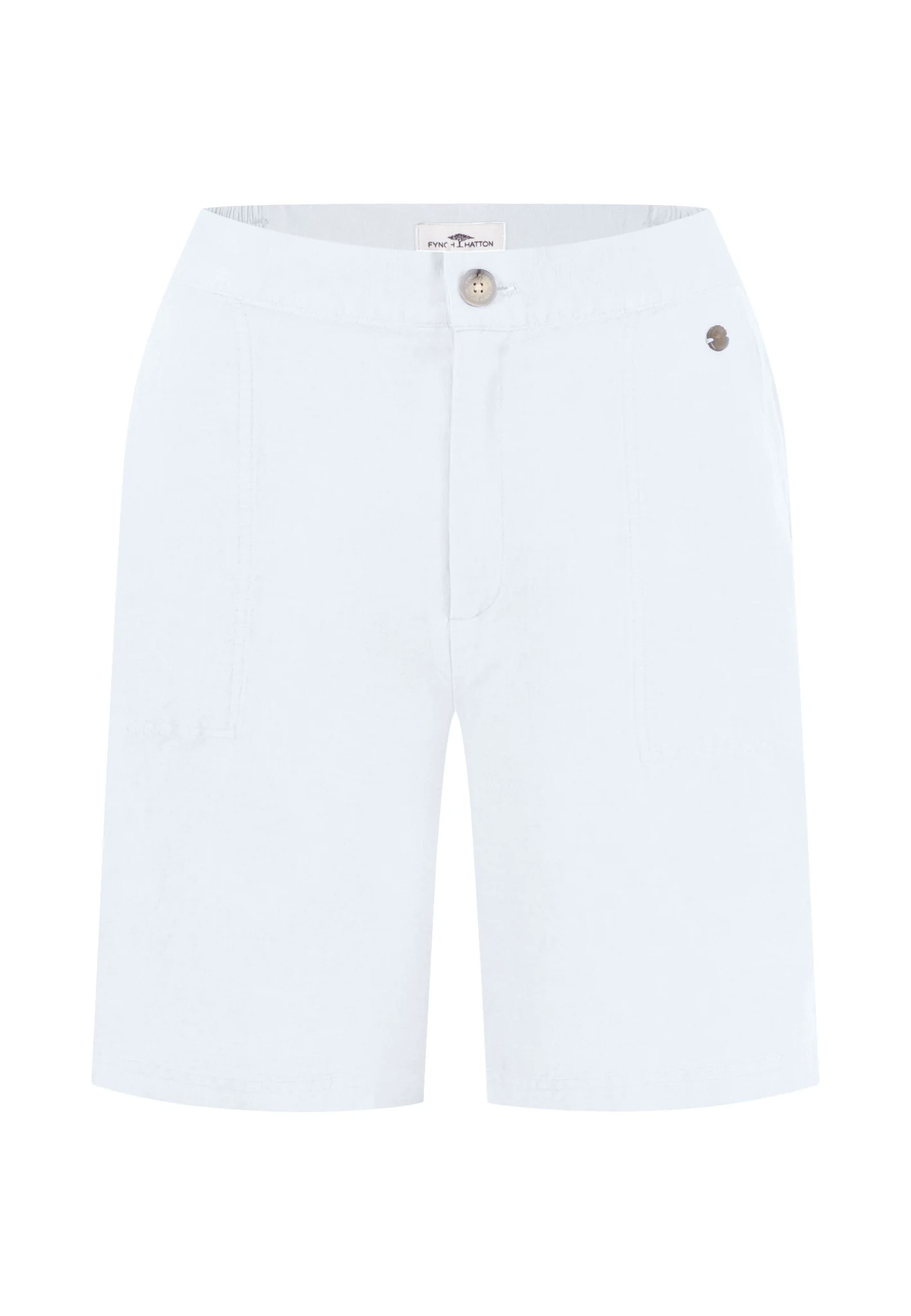 Shorts aus Leinen-Mix mit Taschen