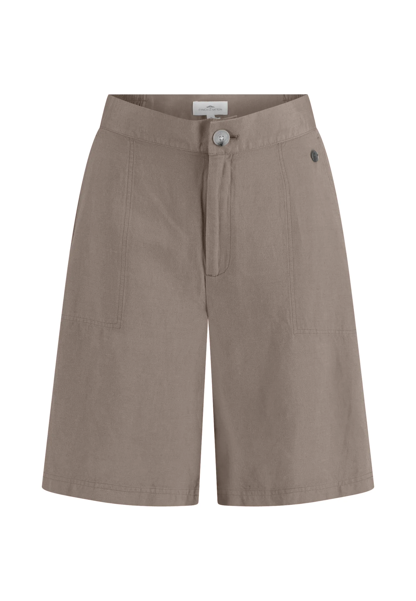 Shorts aus Leinen-Viskose-Mix mit Taschen - Image 3