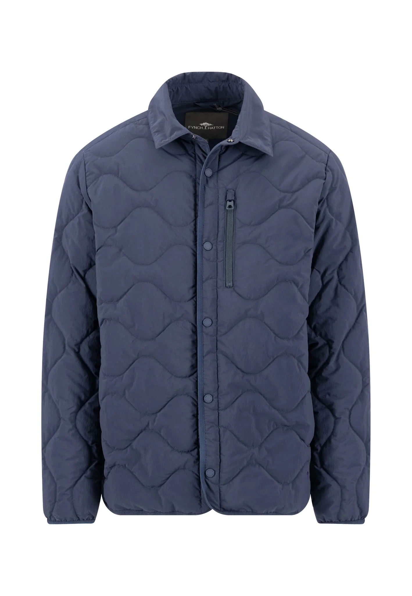 Steppjacke aus Polyamid mit Wellensteppung und Reißverschlusstasche - Image 4