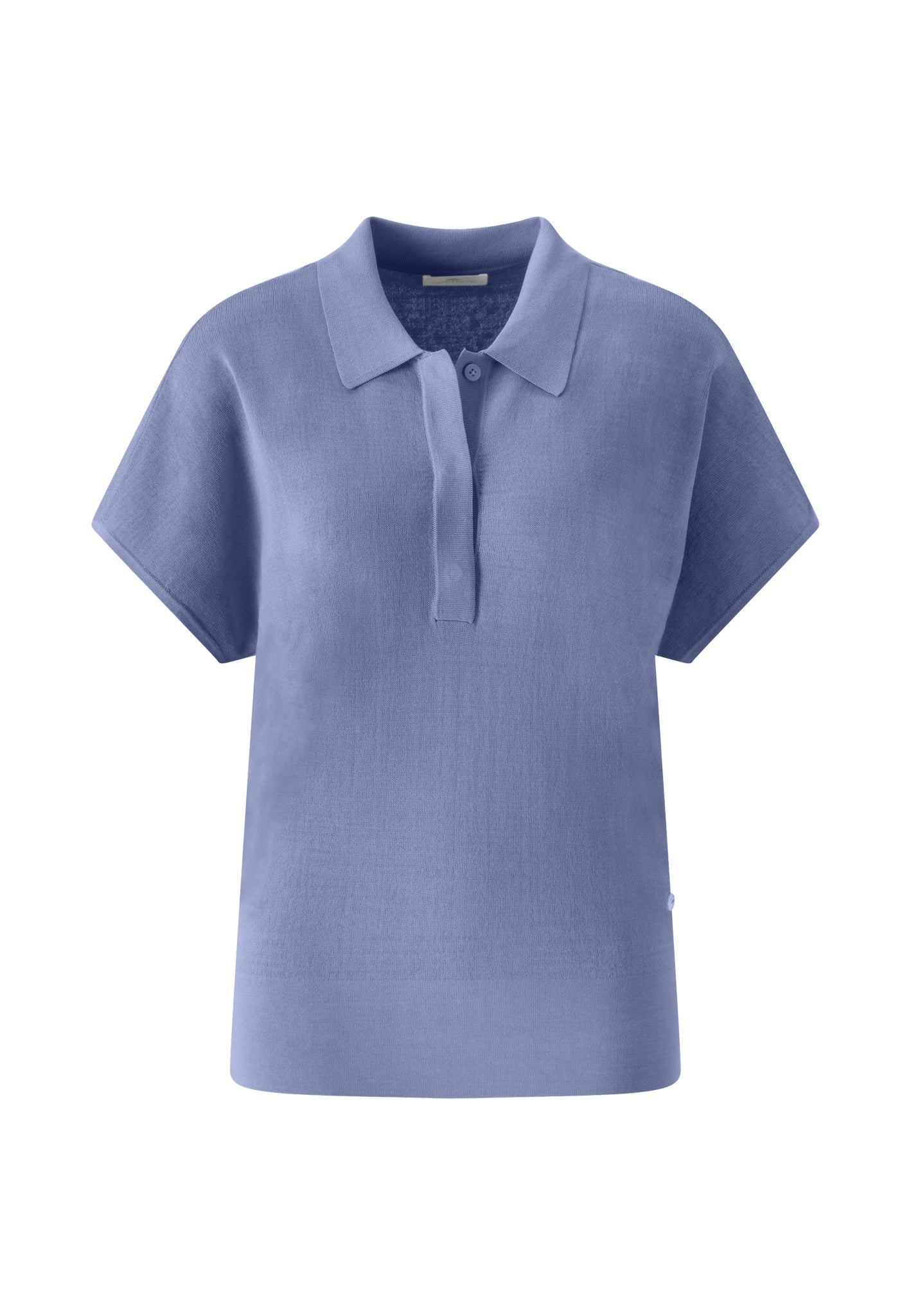 Strick-Poloshirt aus Viskose-Polyamid-Mix mit Halbarm - Image 3
