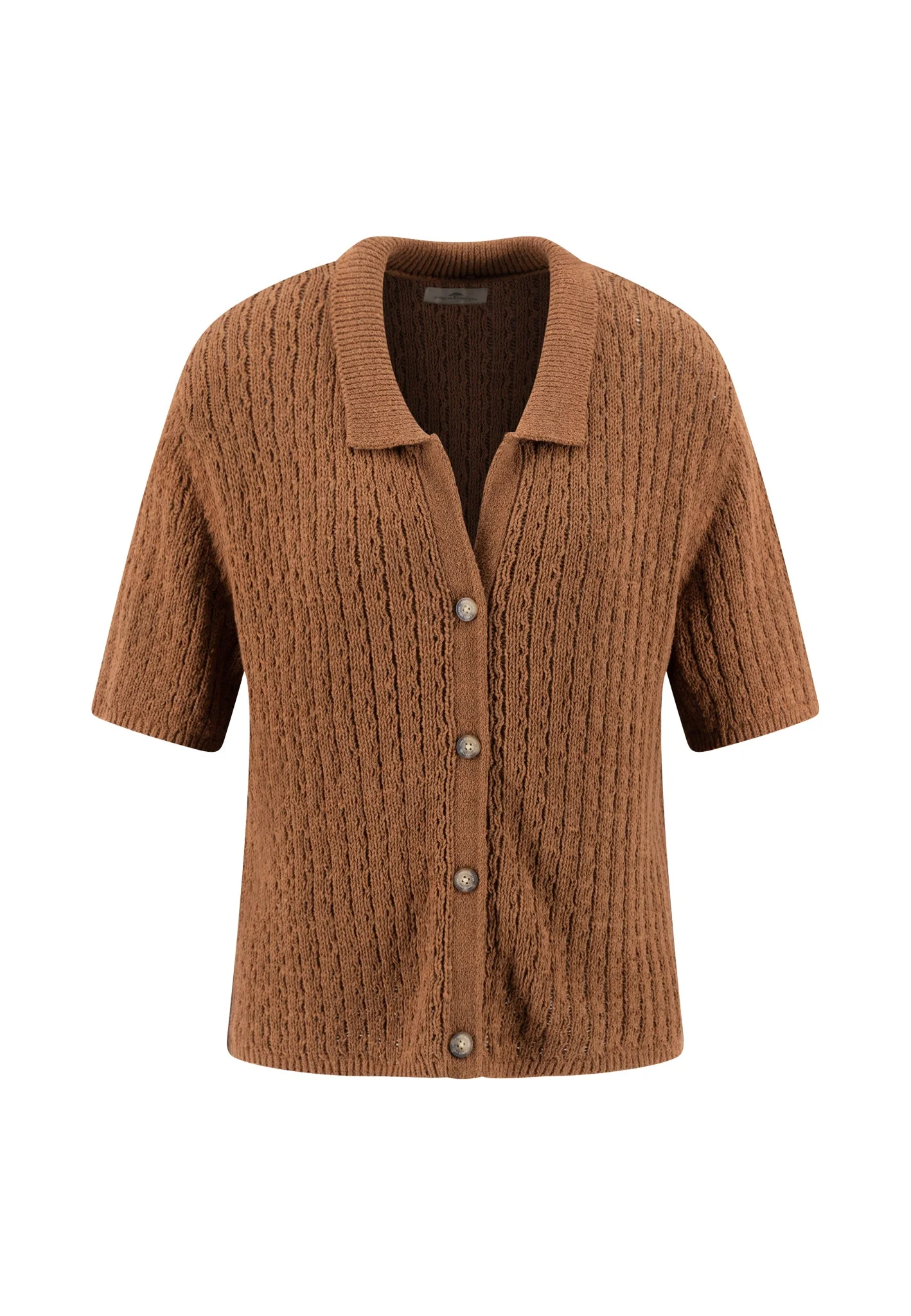 Strickjacke aus Baumwoll-Mix mit Strukturmuster - Image 2