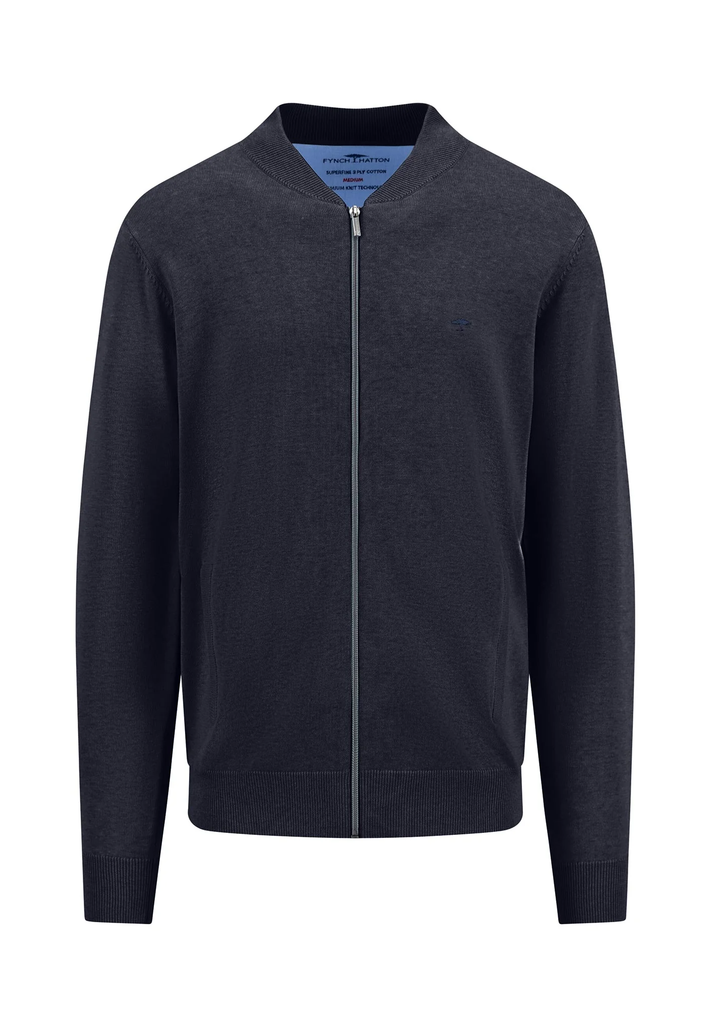 Strickjacke aus Baumwolle mit Collegekragen - Image 11
