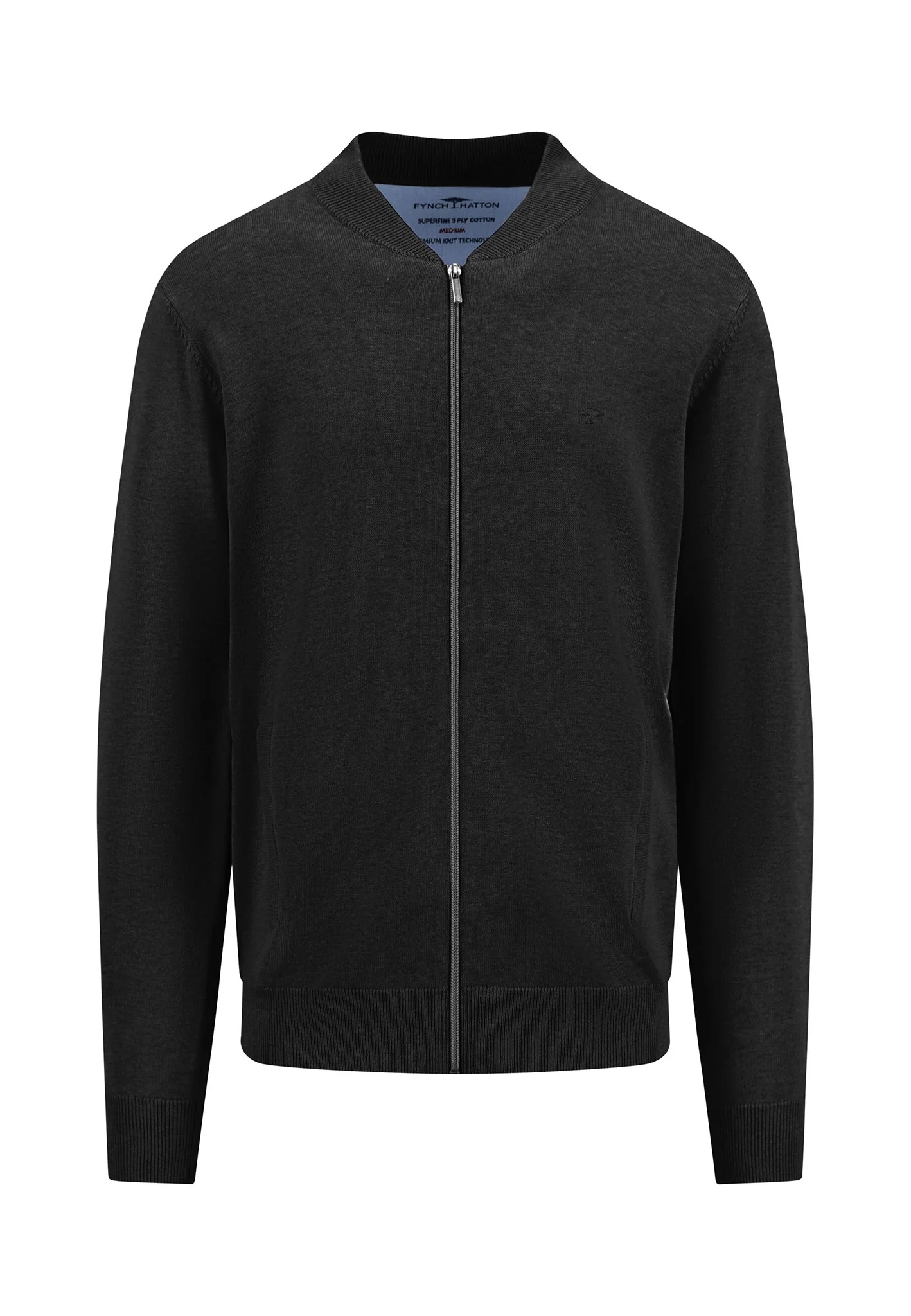 Strickjacke aus Baumwolle mit Collegekragen - Image 13
