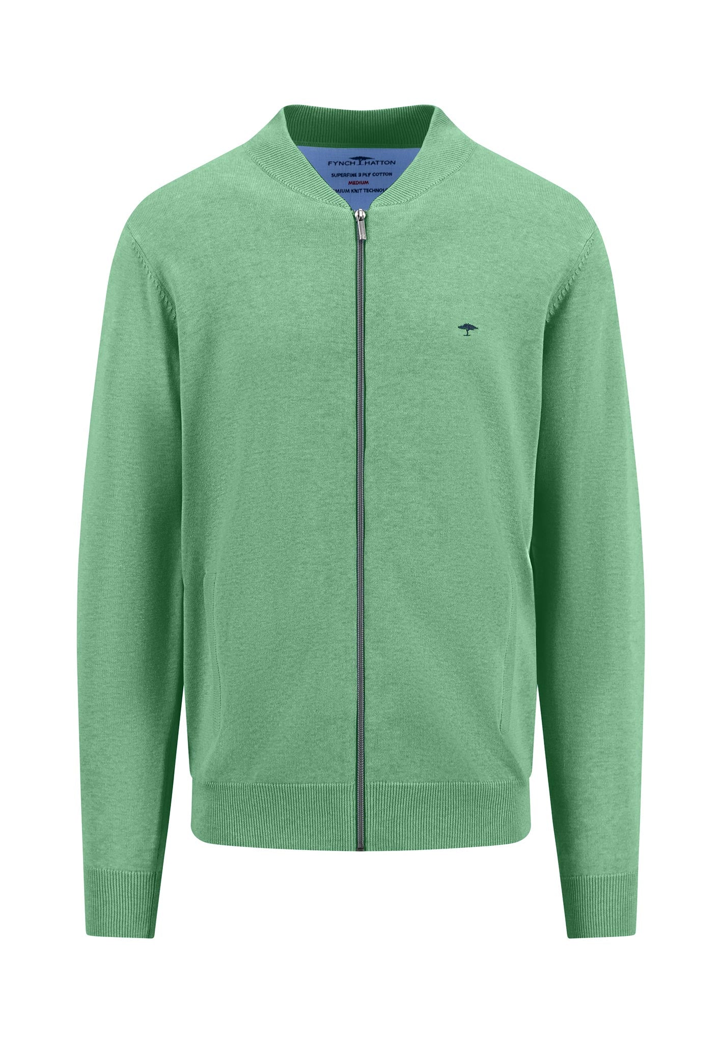 Strickjacke aus Baumwolle mit Collegekragen - Image 15