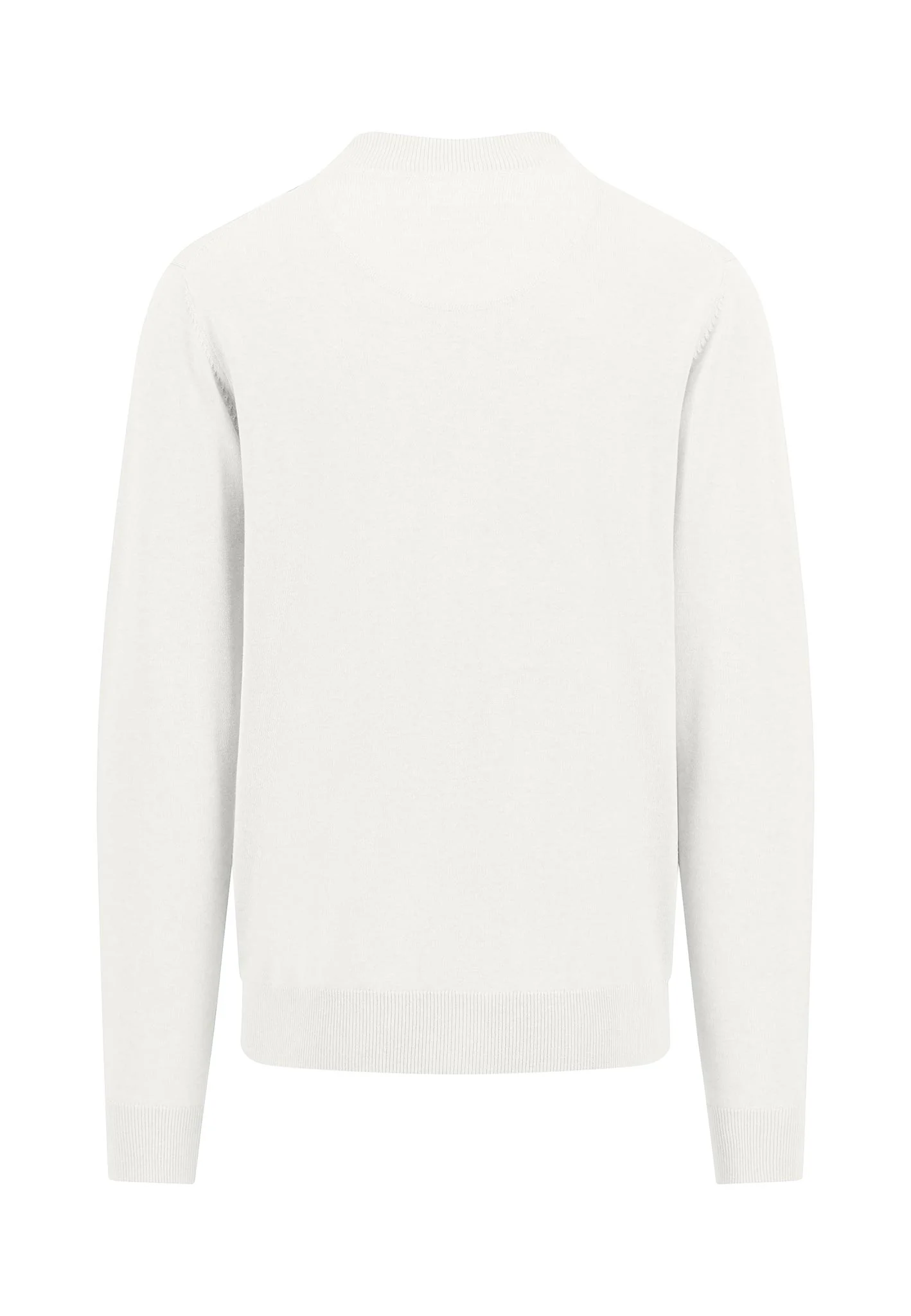 Strickjacke aus Baumwolle mit Collegekragen - Image 4