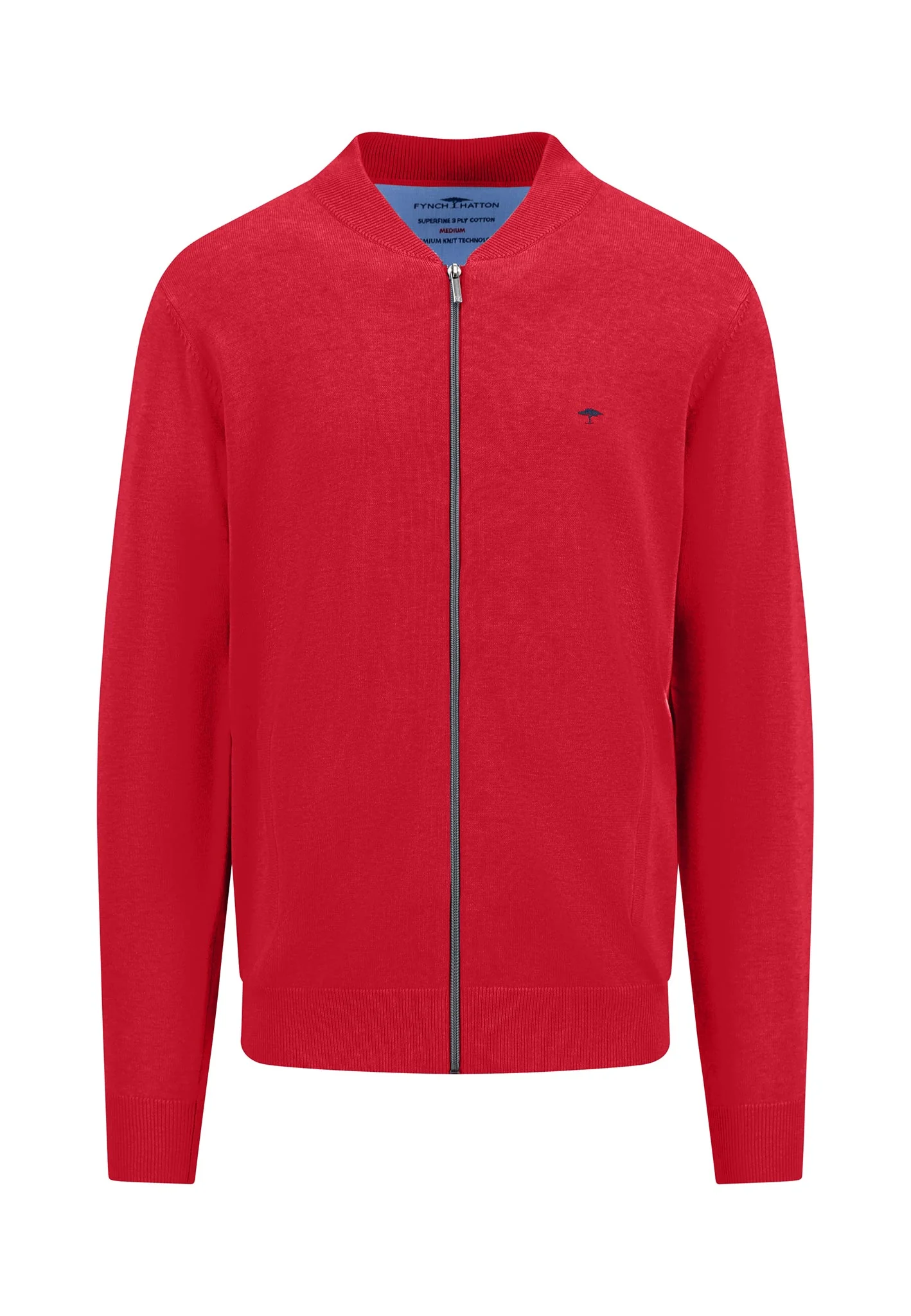 Strickjacke aus Baumwolle mit Collegekragen - Image 7
