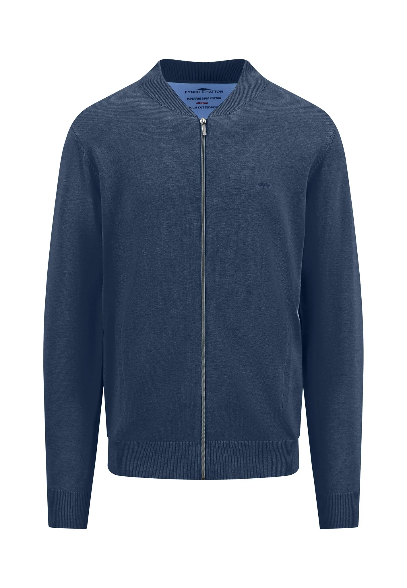 Strickjacke aus Baumwolle mit Collegekragen - Image 9
