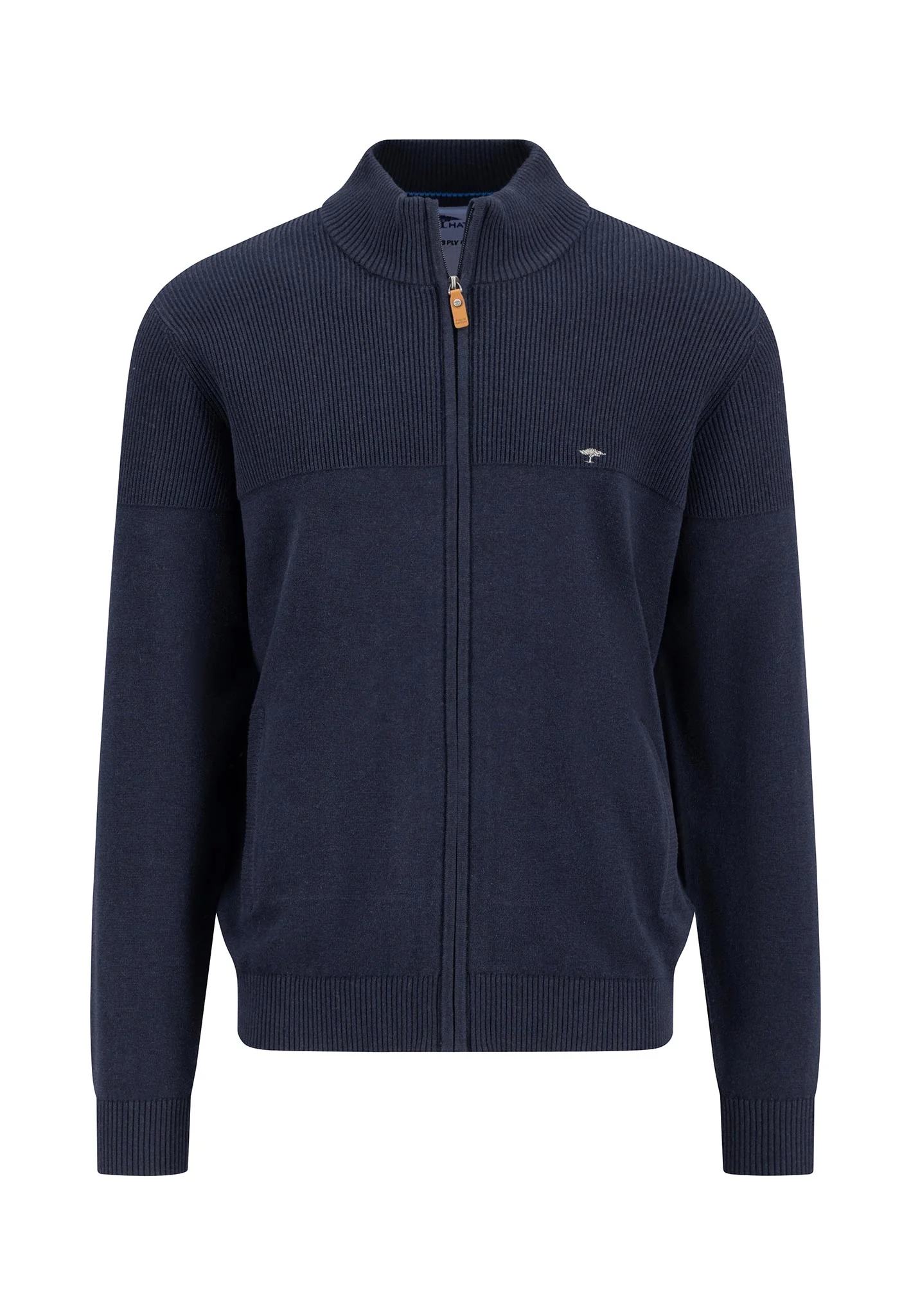Strickjacke aus Baumwolle mit Ellbogen-Patches