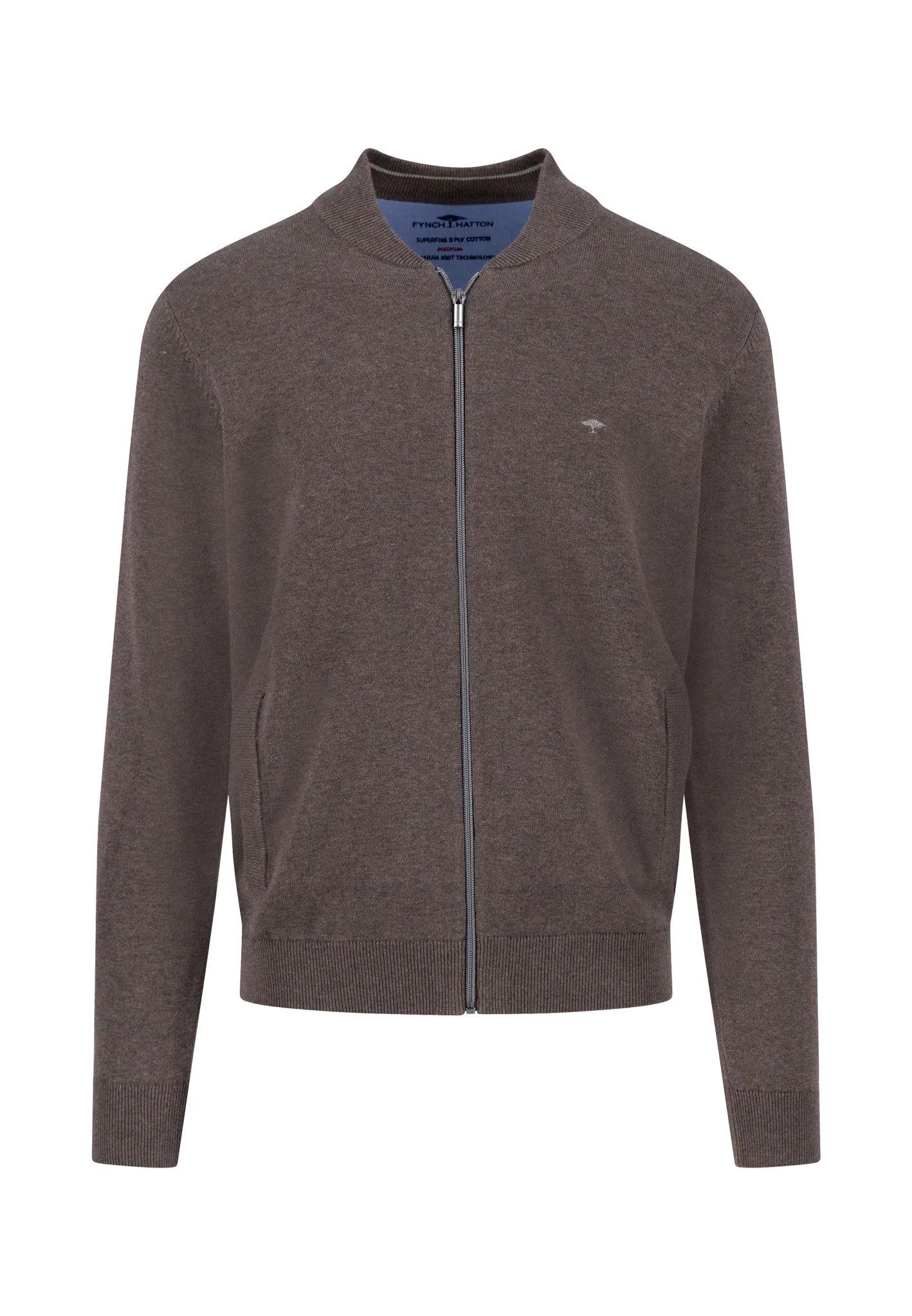 Strickjacke aus Baumwolle mit Reißverschluss und Stehkragen - Image 19