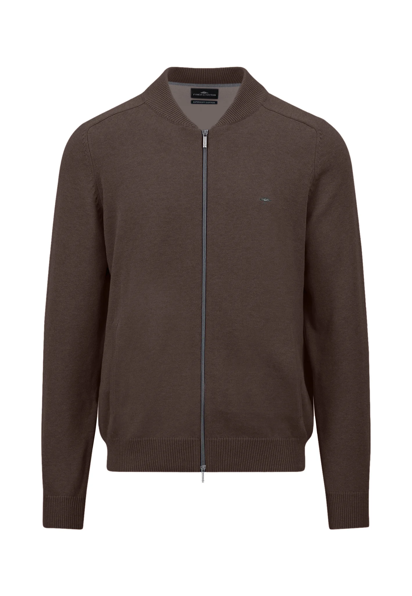 Strickjacke aus Baumwolle mit Reißverschluss und Stehkragen - Image 13