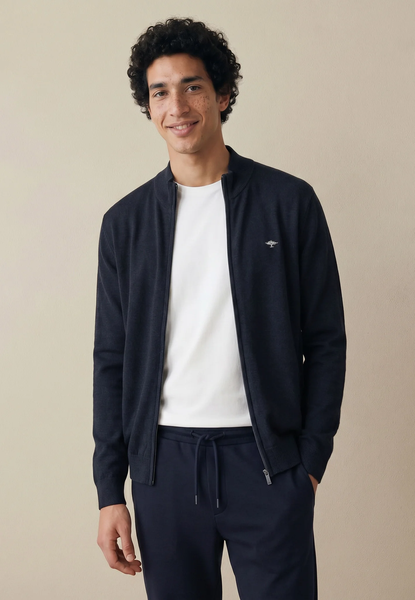 Strickjacke aus Baumwolle mit Stehkragen - Image 11