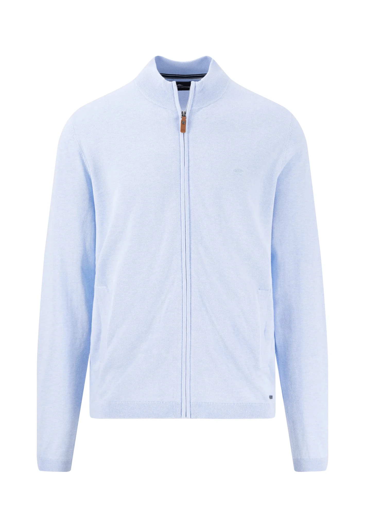 Strickjacke aus Baumwolle mit Stehkragen - AIR COTTON - Image 5