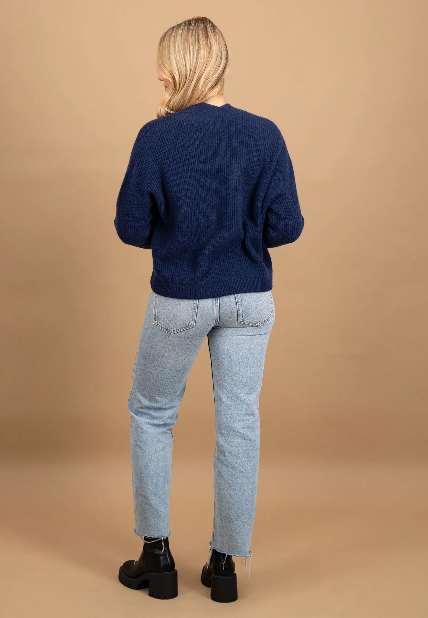 Strickjacke aus reinem Kaschmir mit offener Front - Image 3