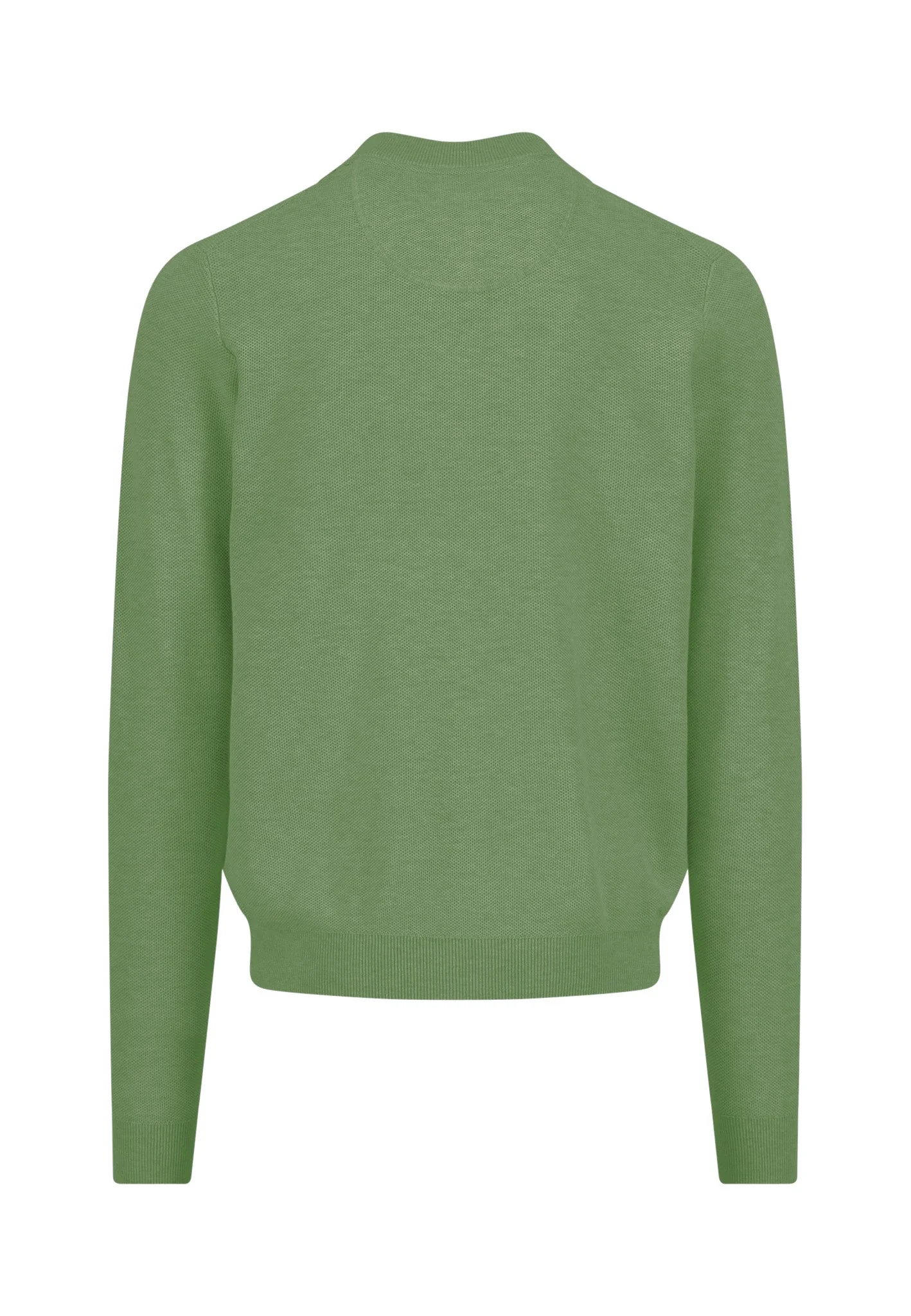 Strickjacke aus reiner Baumwolle mit Reißverschluss und Stehkragen - Image 20