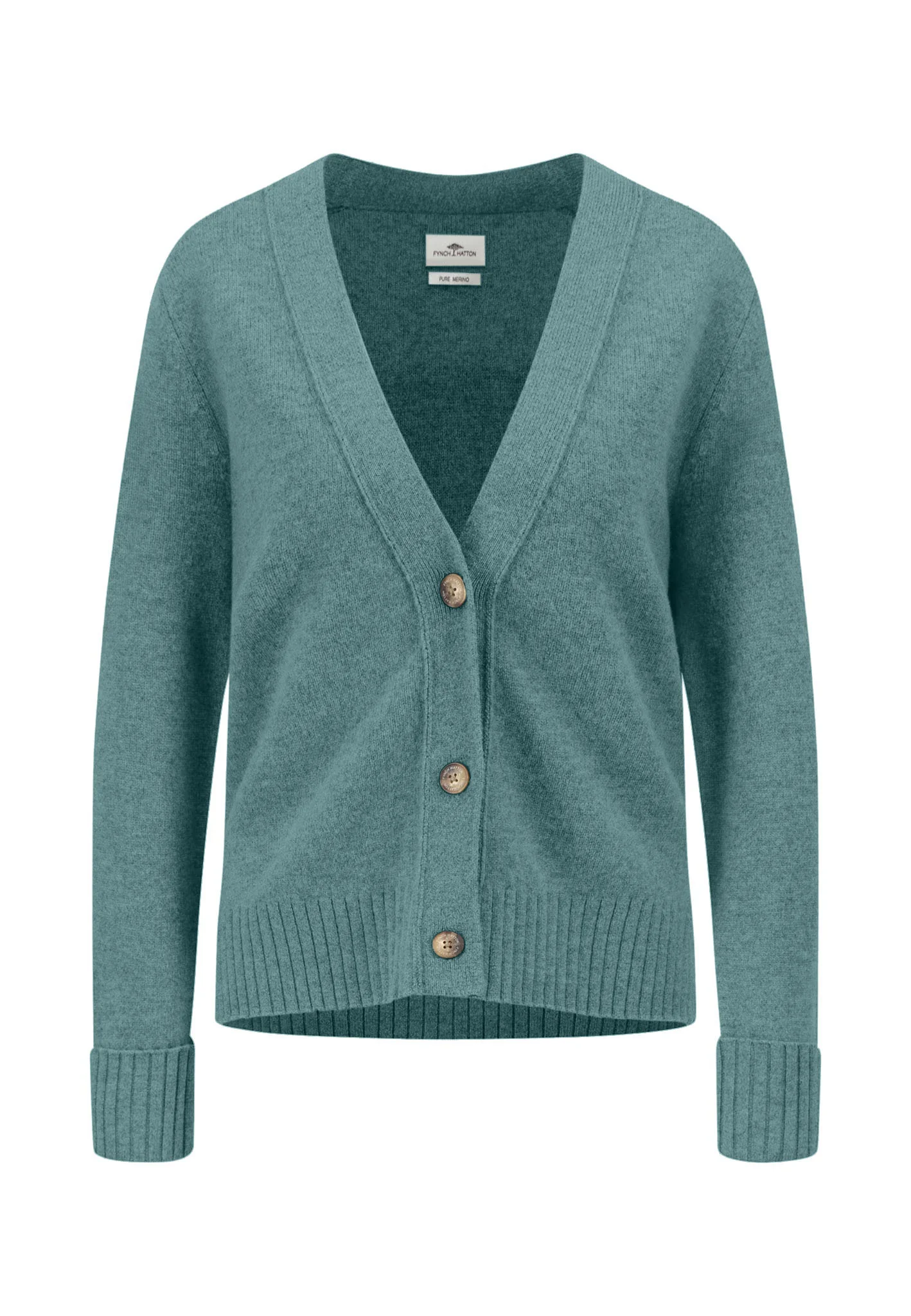Strickjacke aus reiner Wolle mit V-Ausschnitt und Knopfleiste - Image 5