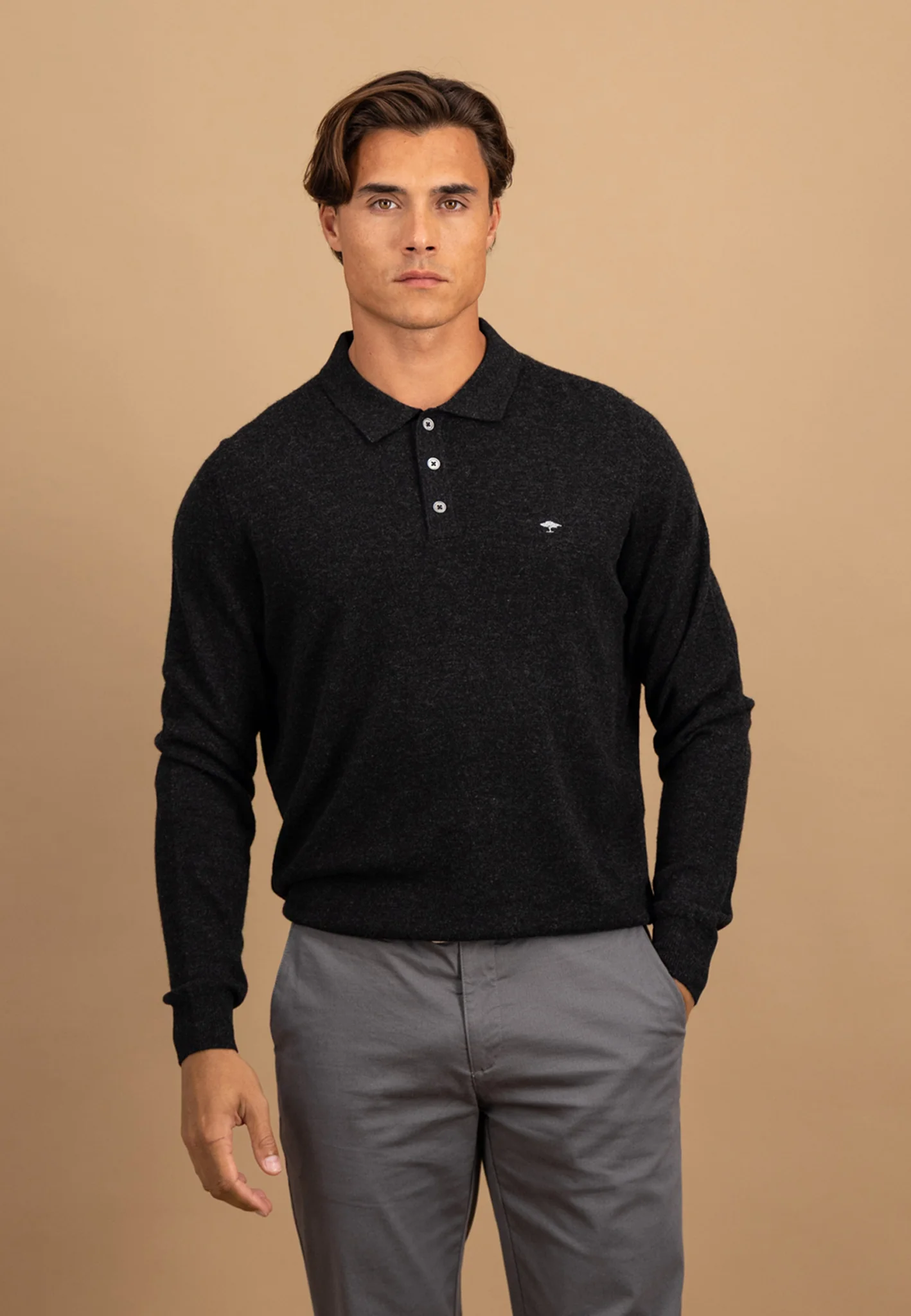 Strickpolo aus Merino-Kaschmir mit Polokragen - Image 15