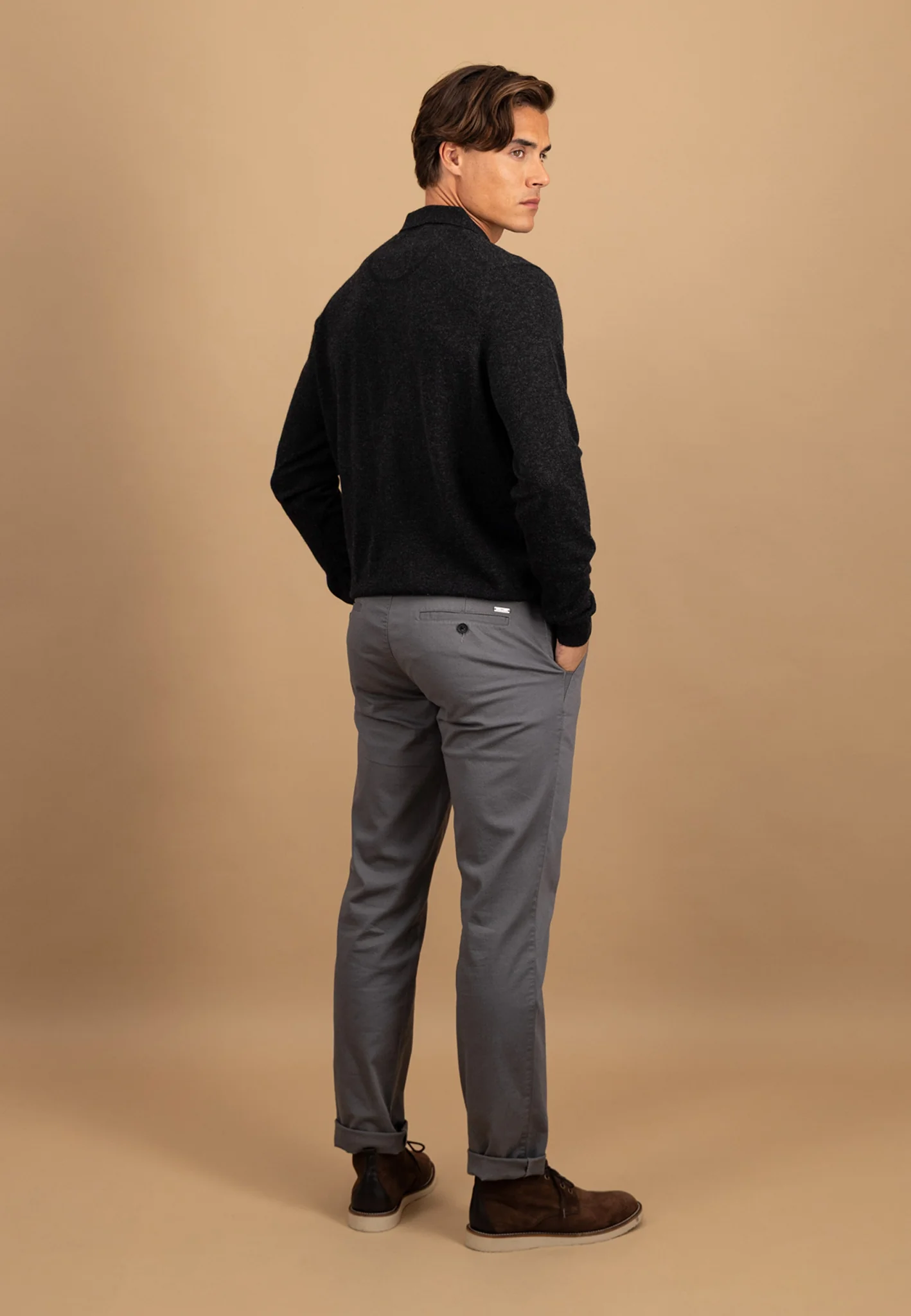 Strickpolo aus Merino-Kaschmir mit Polokragen - Image 17
