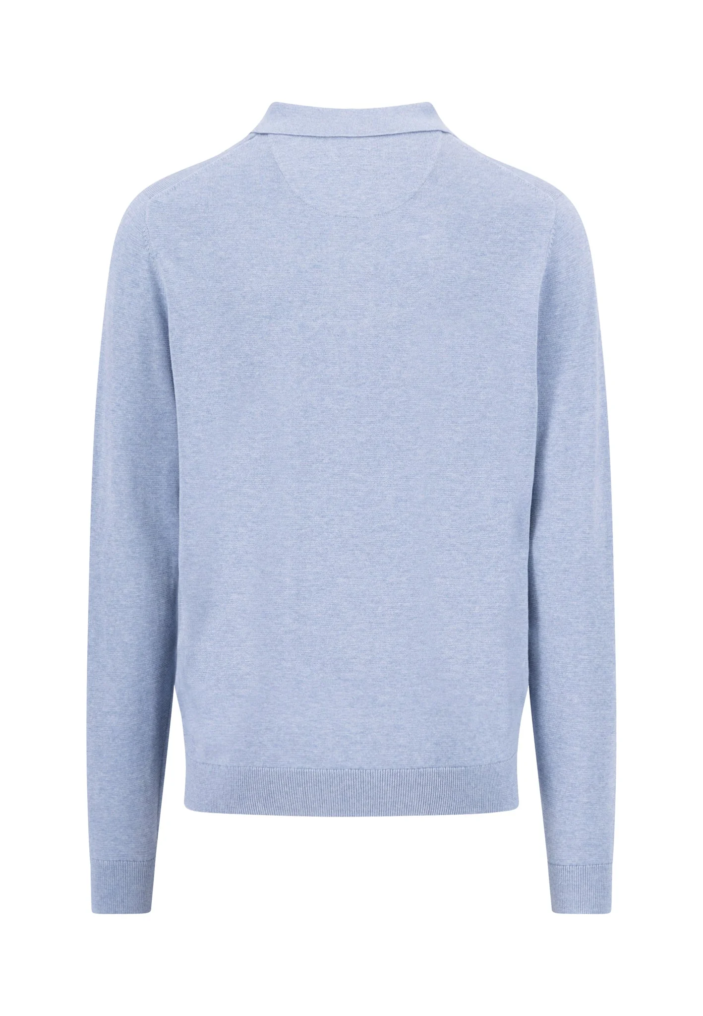 Strickpoloshirt aus Baumwolle mit Feinstruktur - Image 2