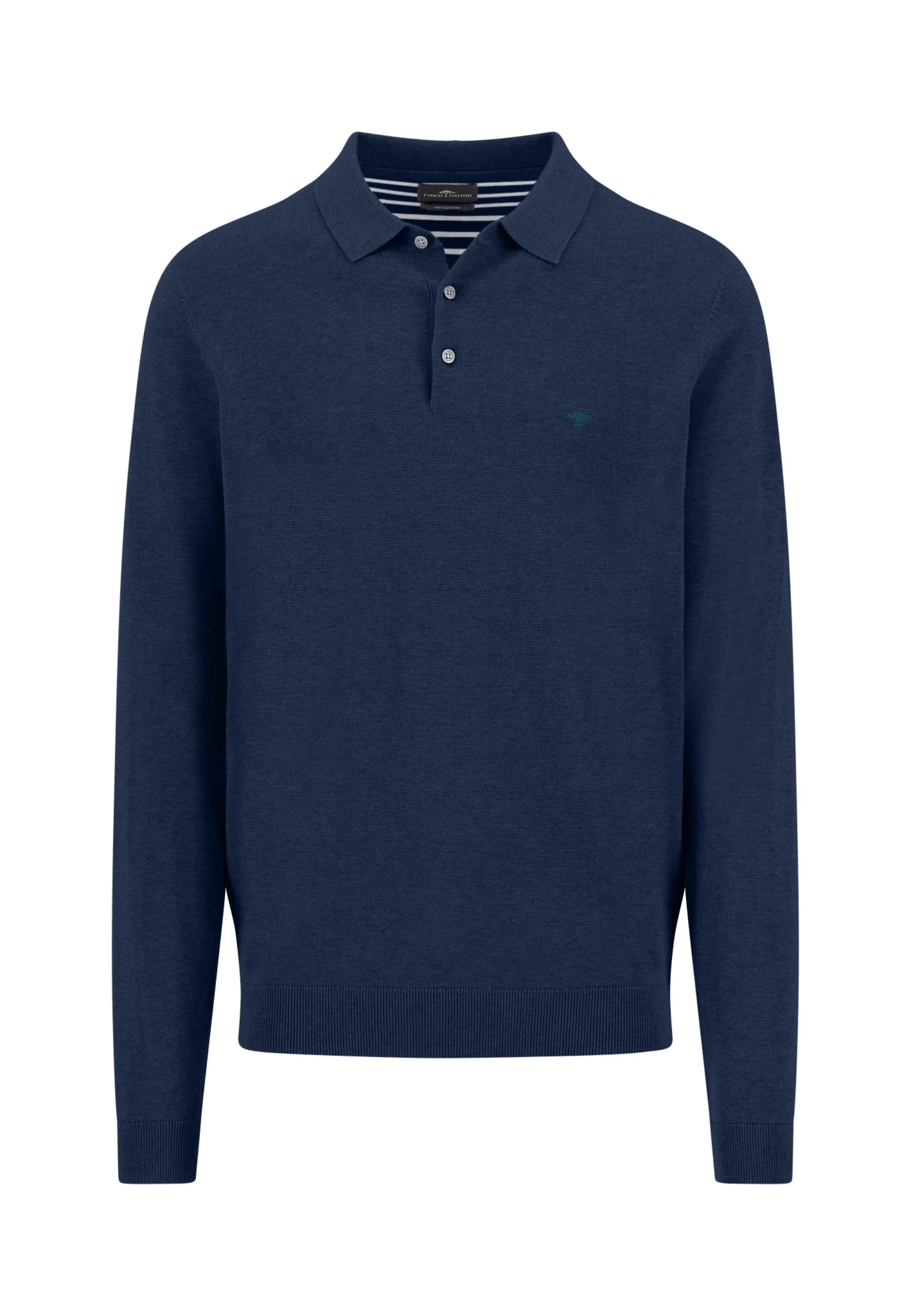 Strickpoloshirt aus Baumwolle mit Feinstruktur - Image 3